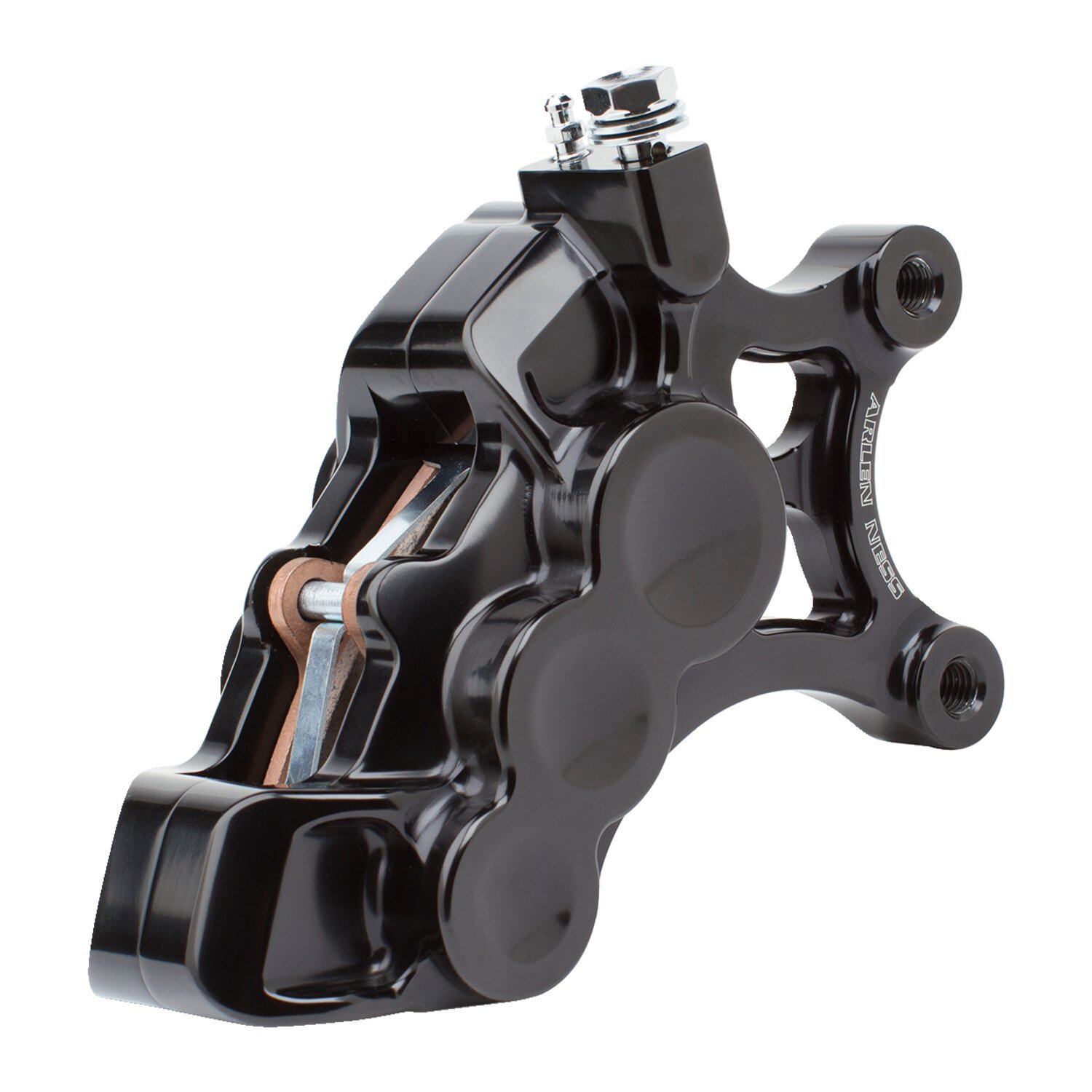 Arlen Ness, 6 piston differential bore caliper front right, Black