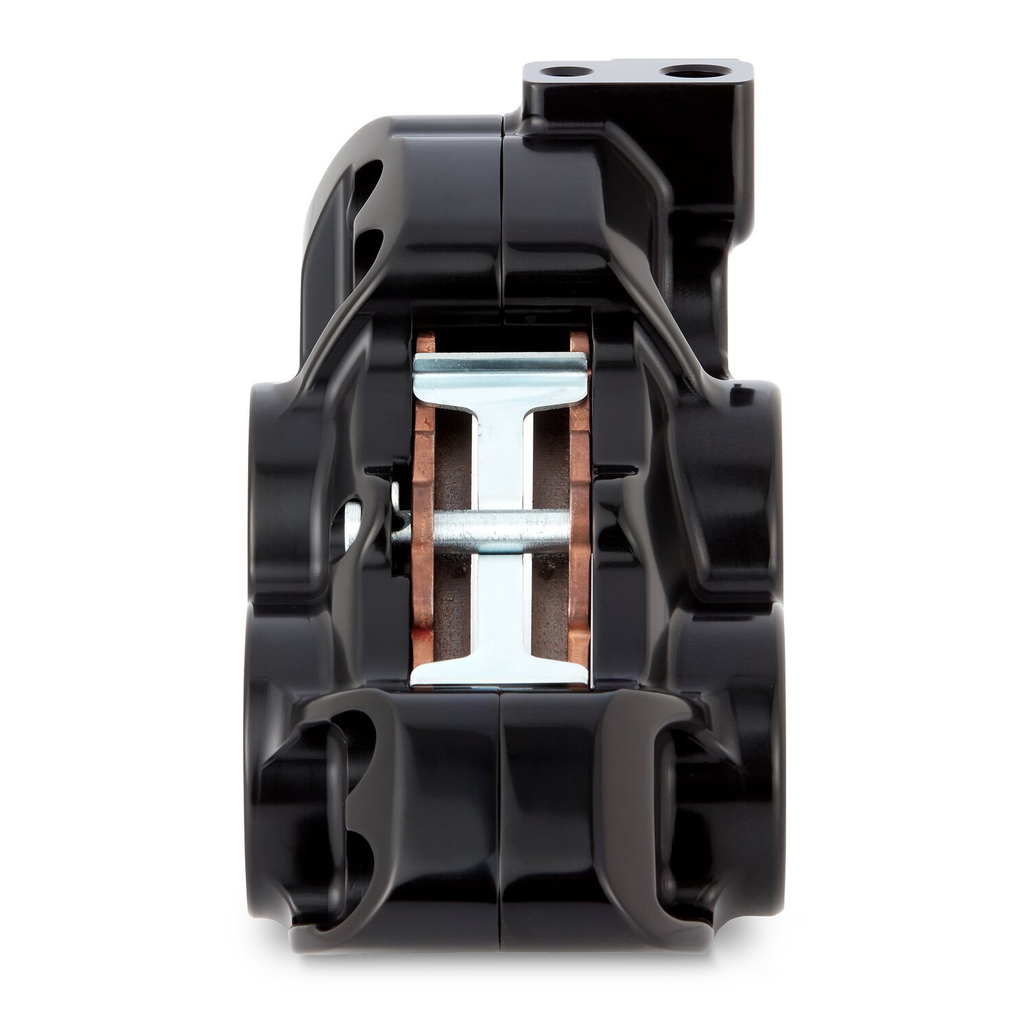 Arlen Ness, 4 piston caliper front left, Black