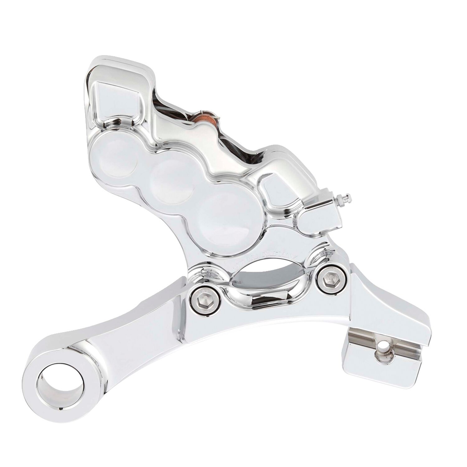 Arlen Ness, 6-piston differential bore caliper & bracket kit, Chrome