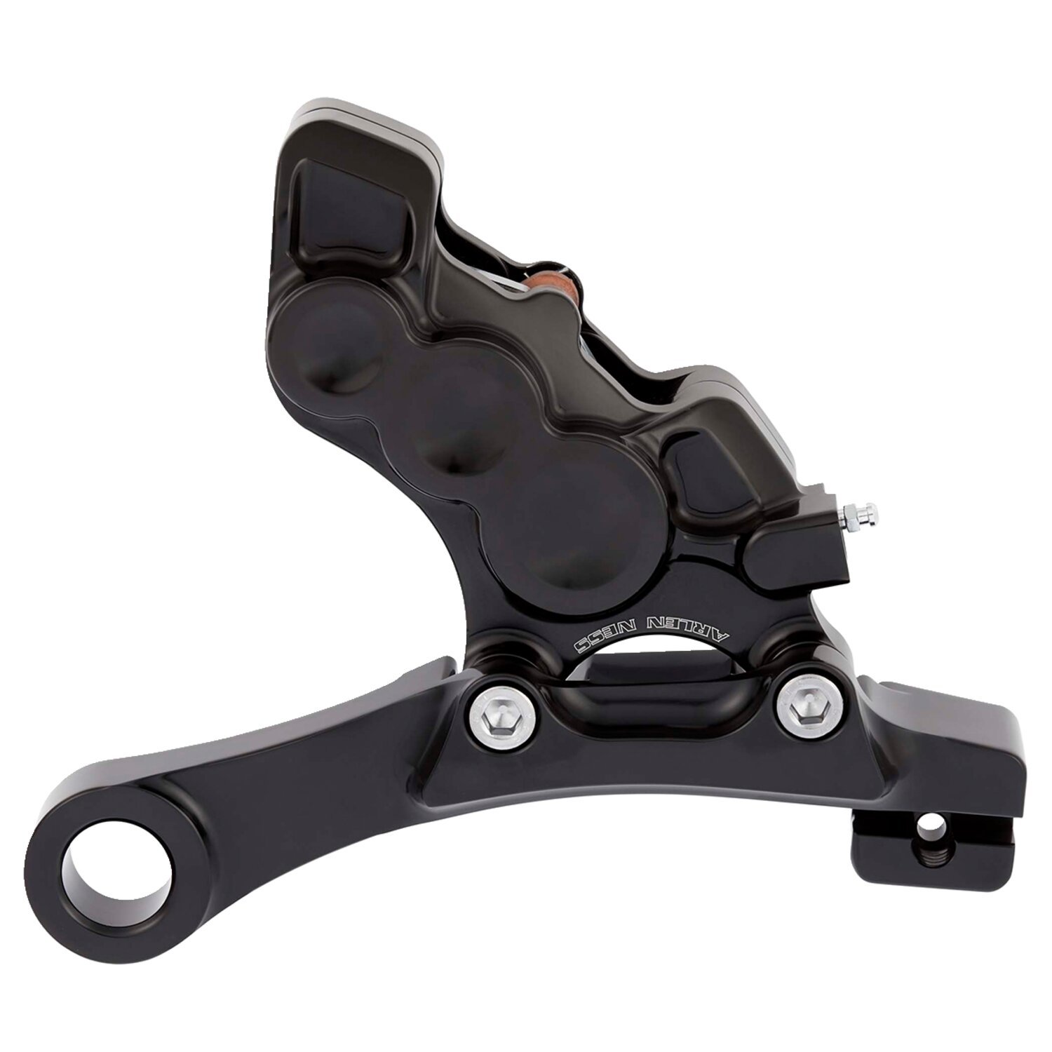 Arlen Ness, 6 piston differential bore caliper & bracket kit, Black