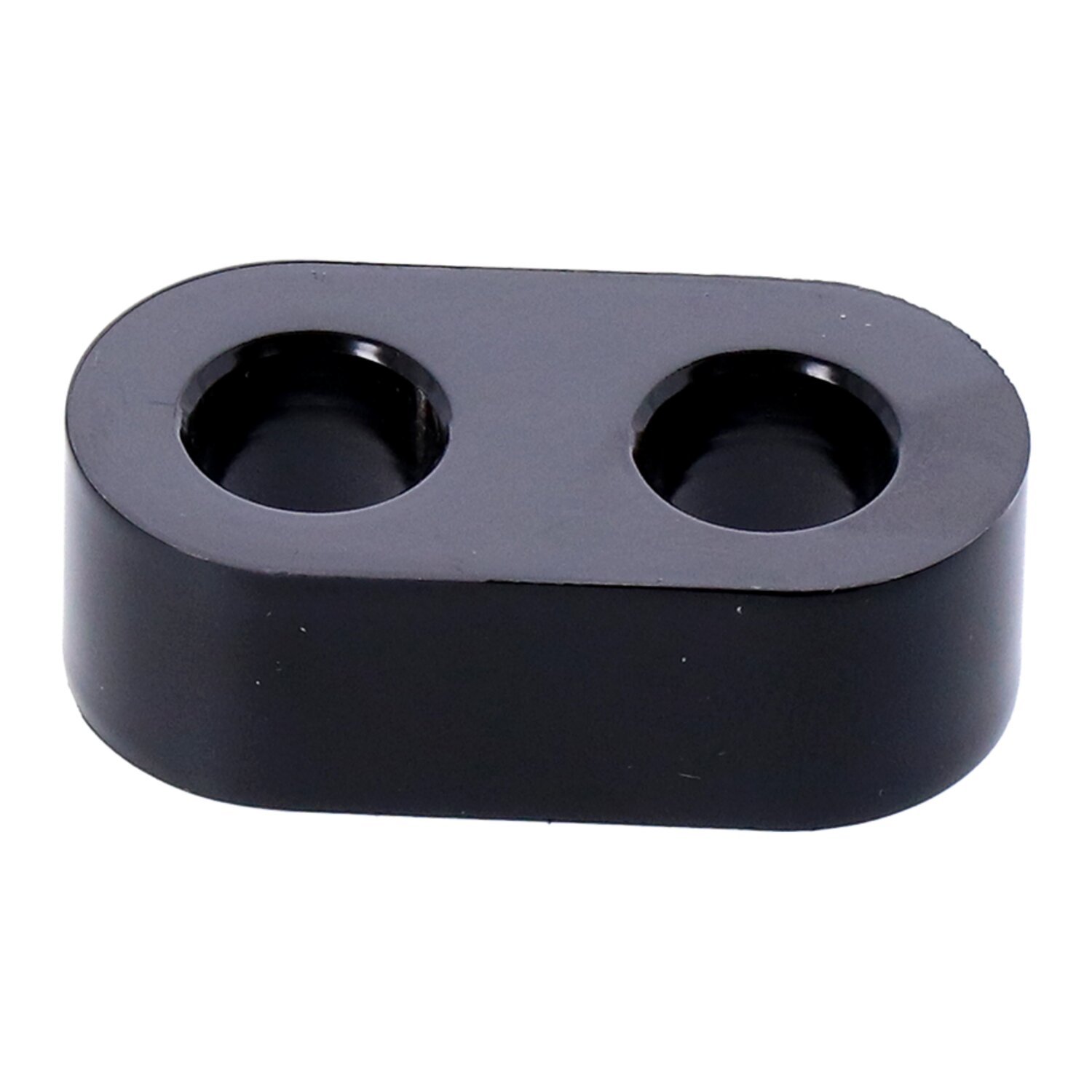Spacer, swingarm belt slot, Black, Gloss