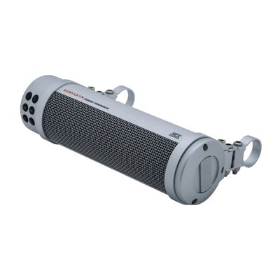 Satin silver; Peak power 300W; Bluetooth connectivity; USB charging port; Multi fit for 7/8 through 1-1/4 inch bars