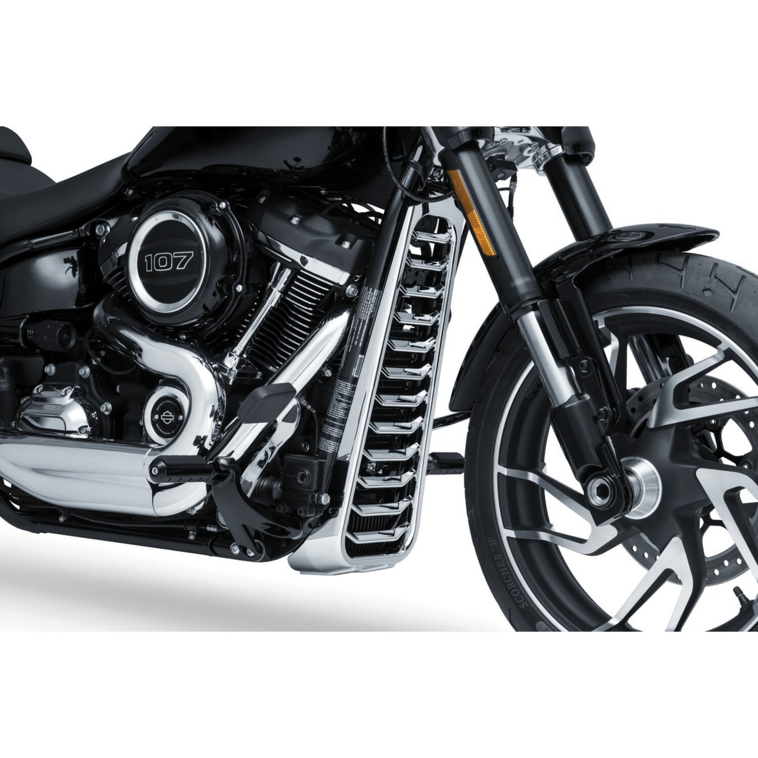 Kuryakyn, Precision chin spoiler, Unpainted, Chrome