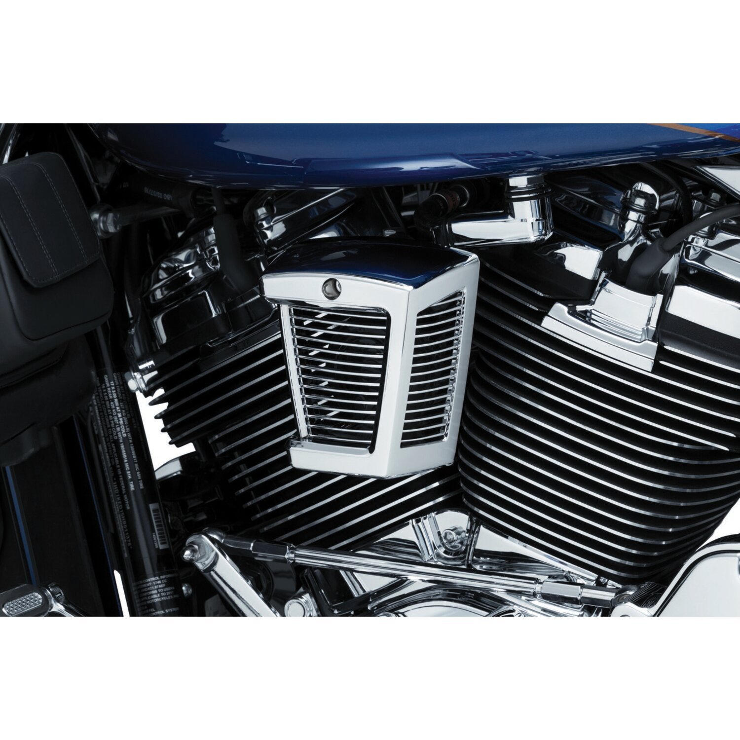 Kuryakyn, Hypercharger ES horn cover, Silver, Chrome