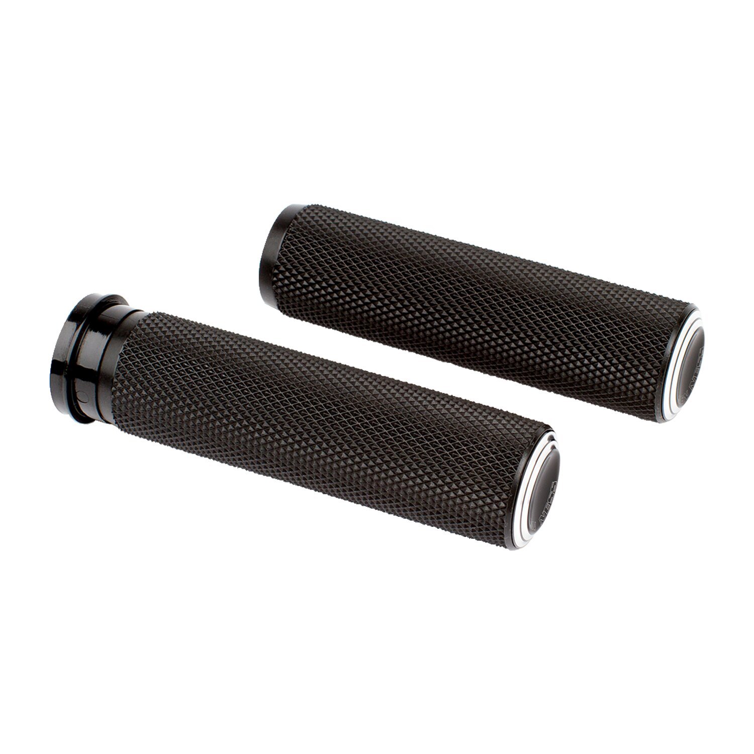 Arlen Ness, dual ring Fusion grips, Black, Matte