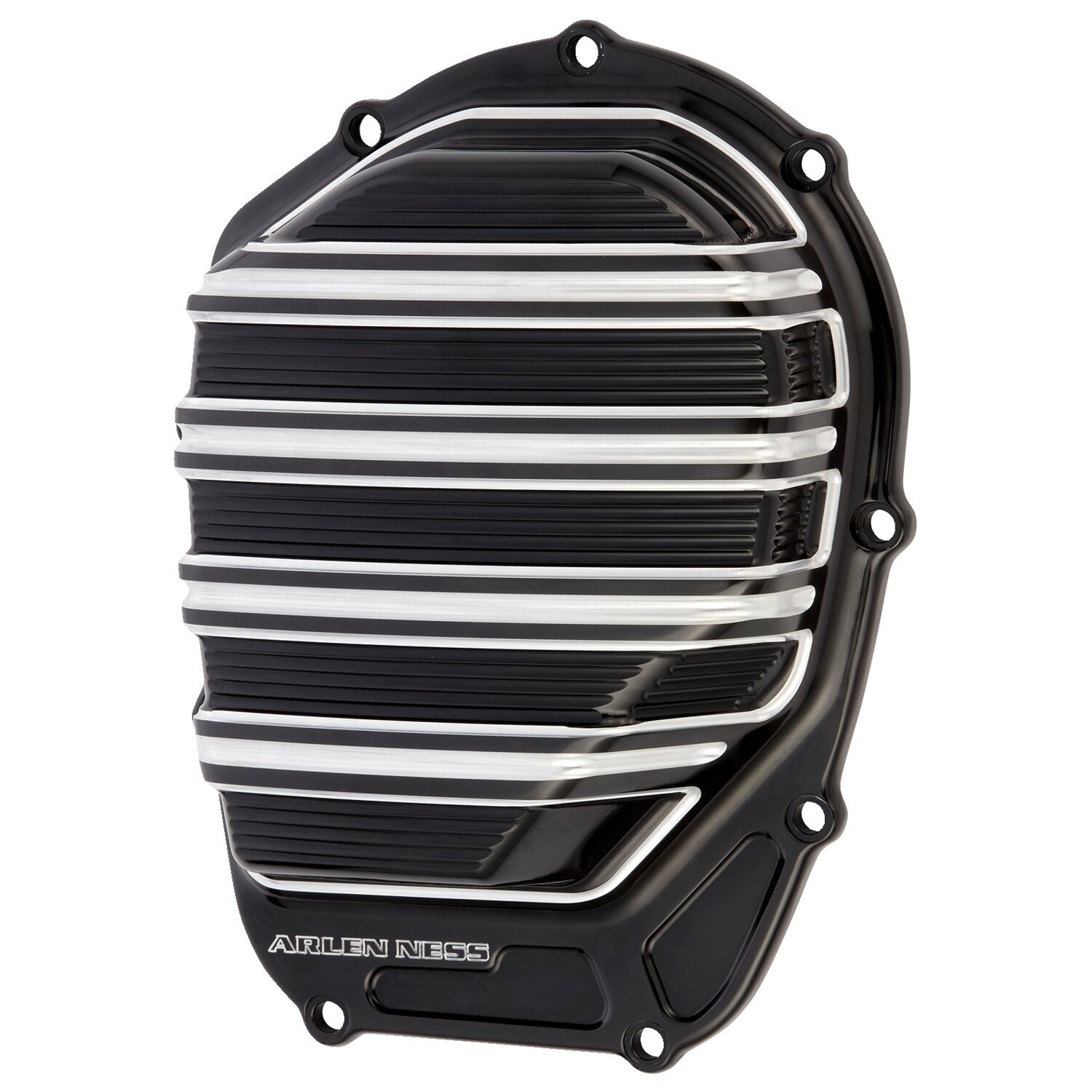 Arlen Ness, M8 10-gauge cam cover, Black, Gloss