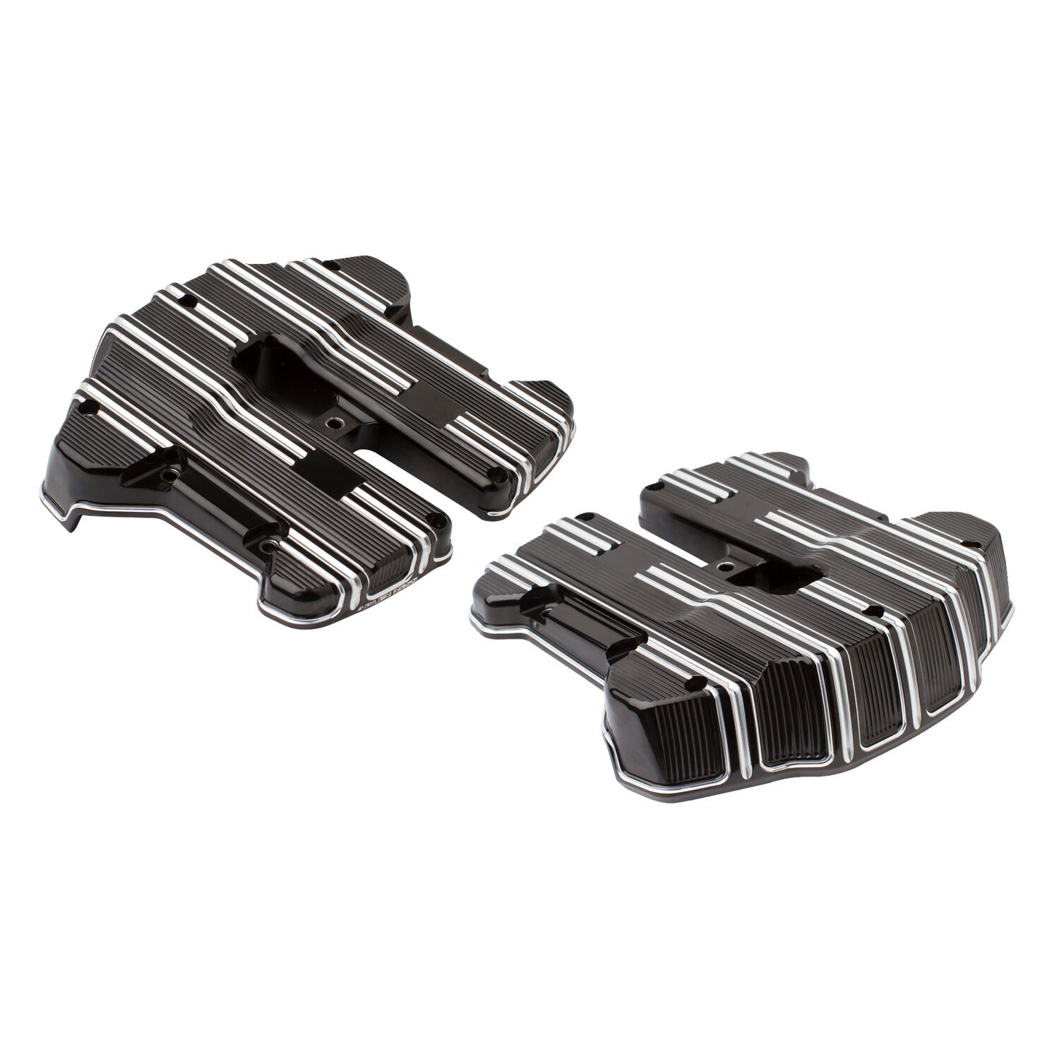 Arlen Ness, 10-Gauge rocker cover set, Black, Gloss
