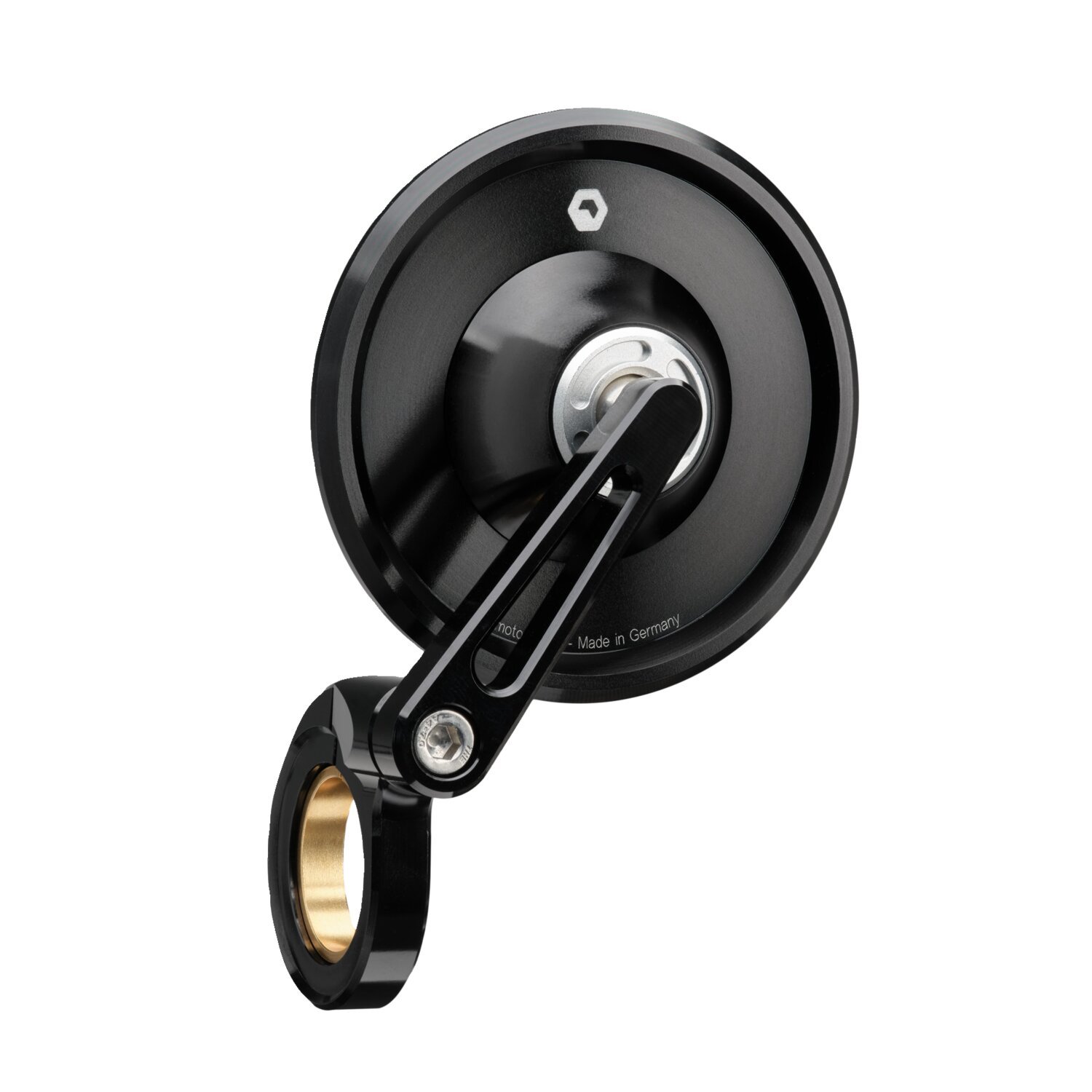 Motogadget mo.view Spy glassless handlebar end mirror, Black, Polished