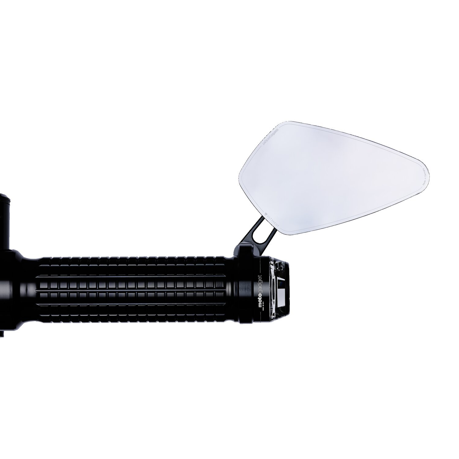 Motogadget mo.view Blade glassless handlebar end mirror, Black, Polished