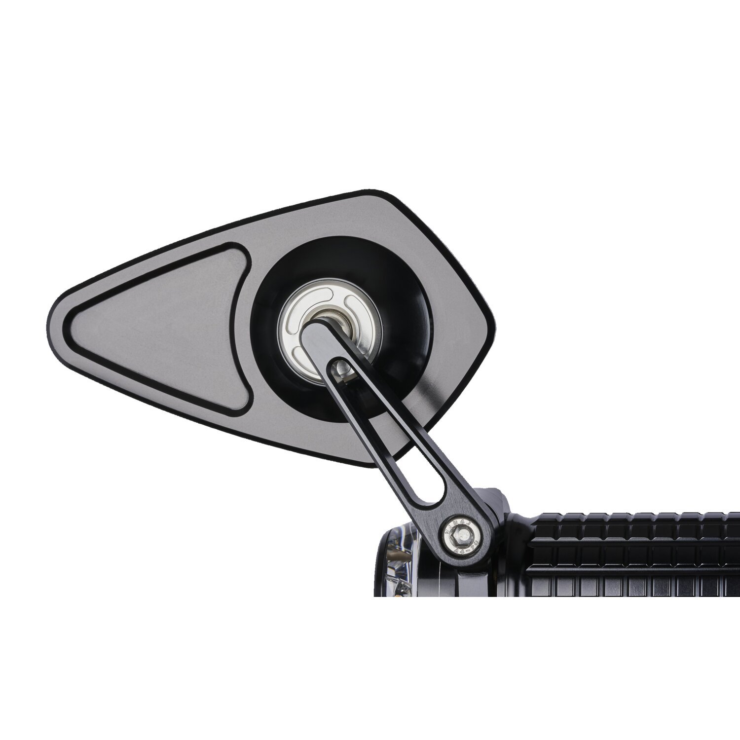 Motogadget mo.view Blade glassless handlebar end mirror, Black, Polished