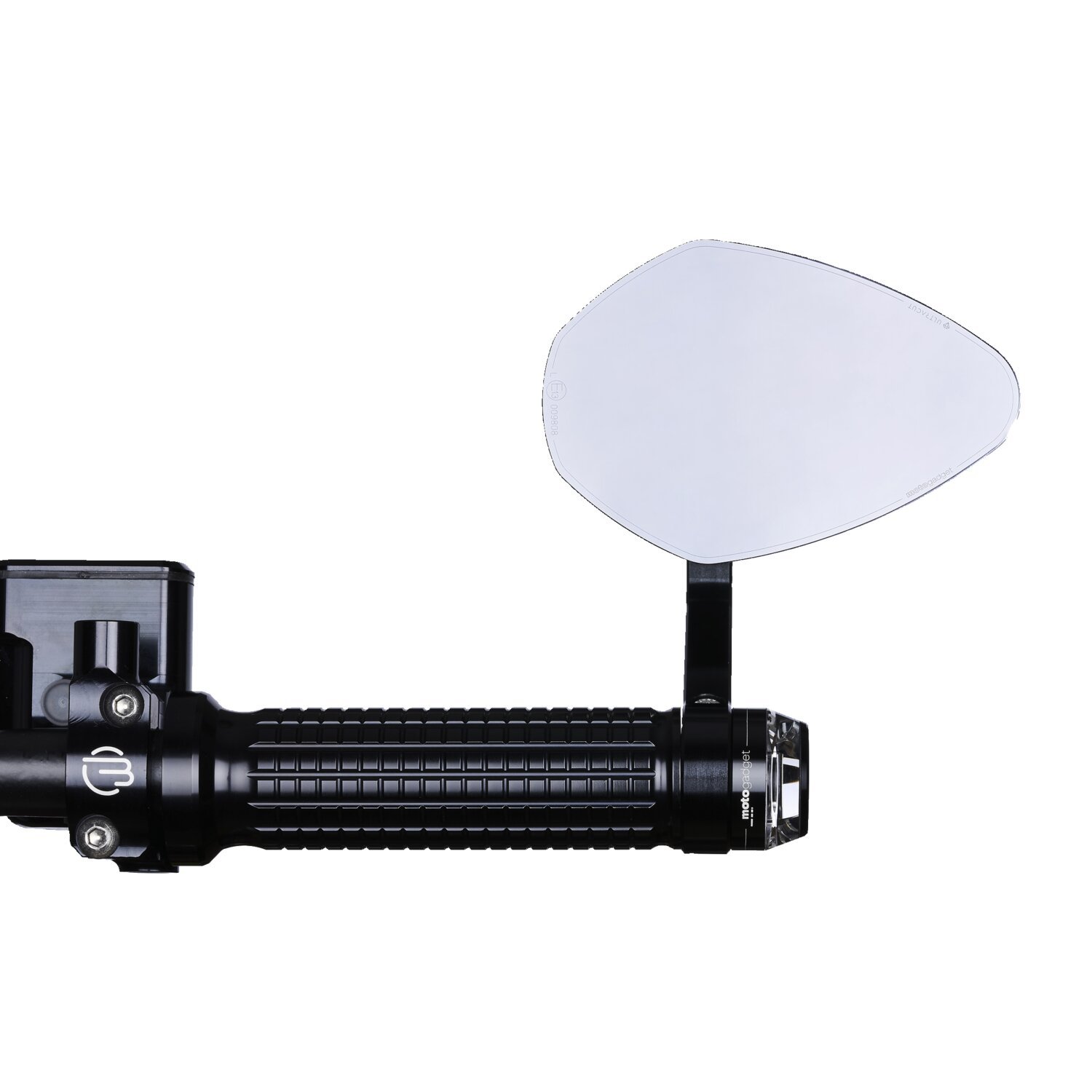 Motogadget mo.view Flight glassless handlebar end mirror, Black