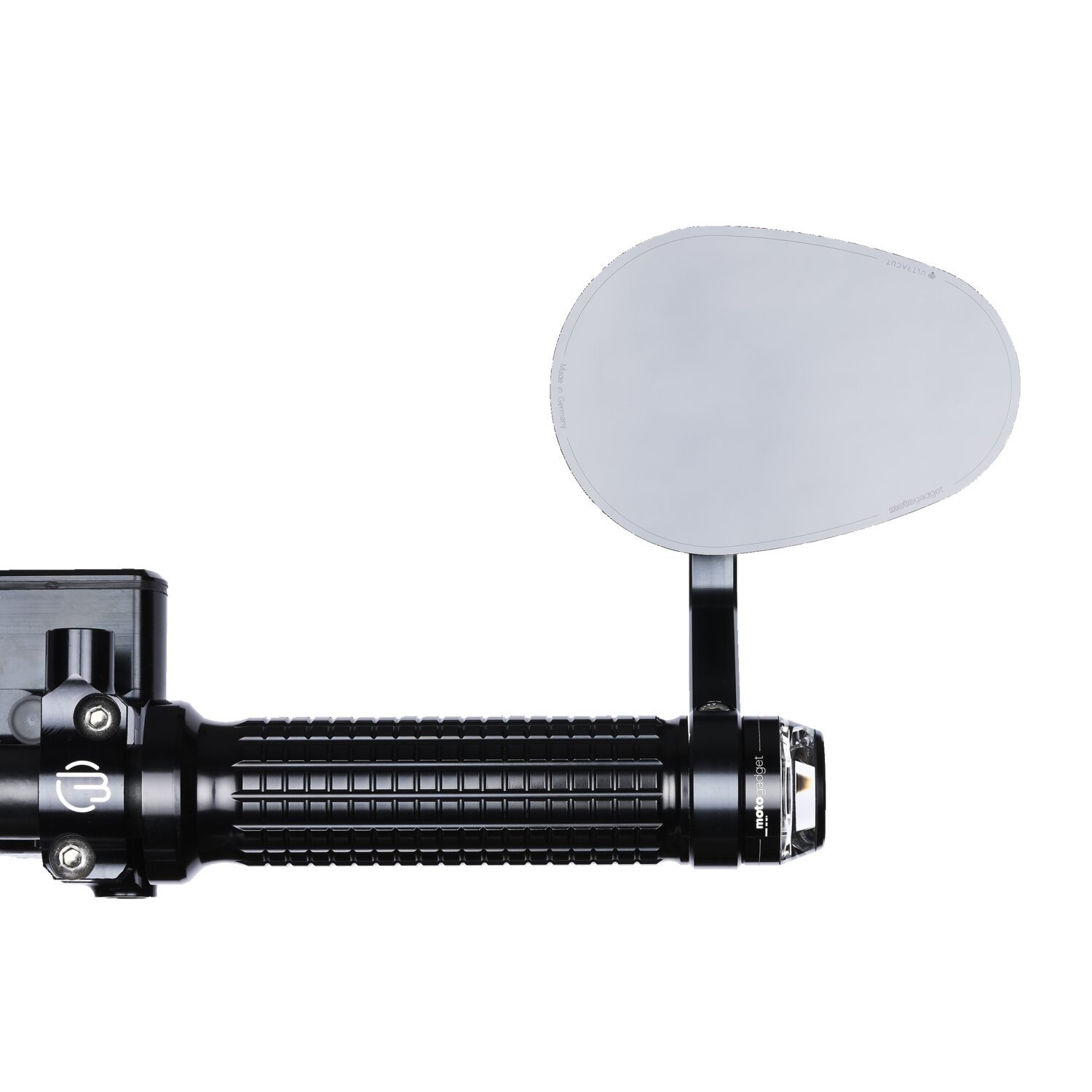 Motogadget mo.view Road glassless handlebar end mirror, Black