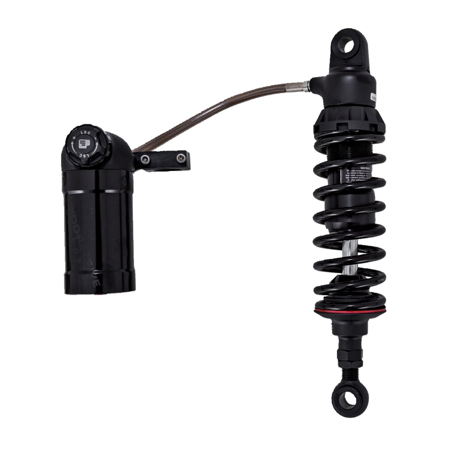 PS, Model 990 shock set. 12". Heavy Duty, Black