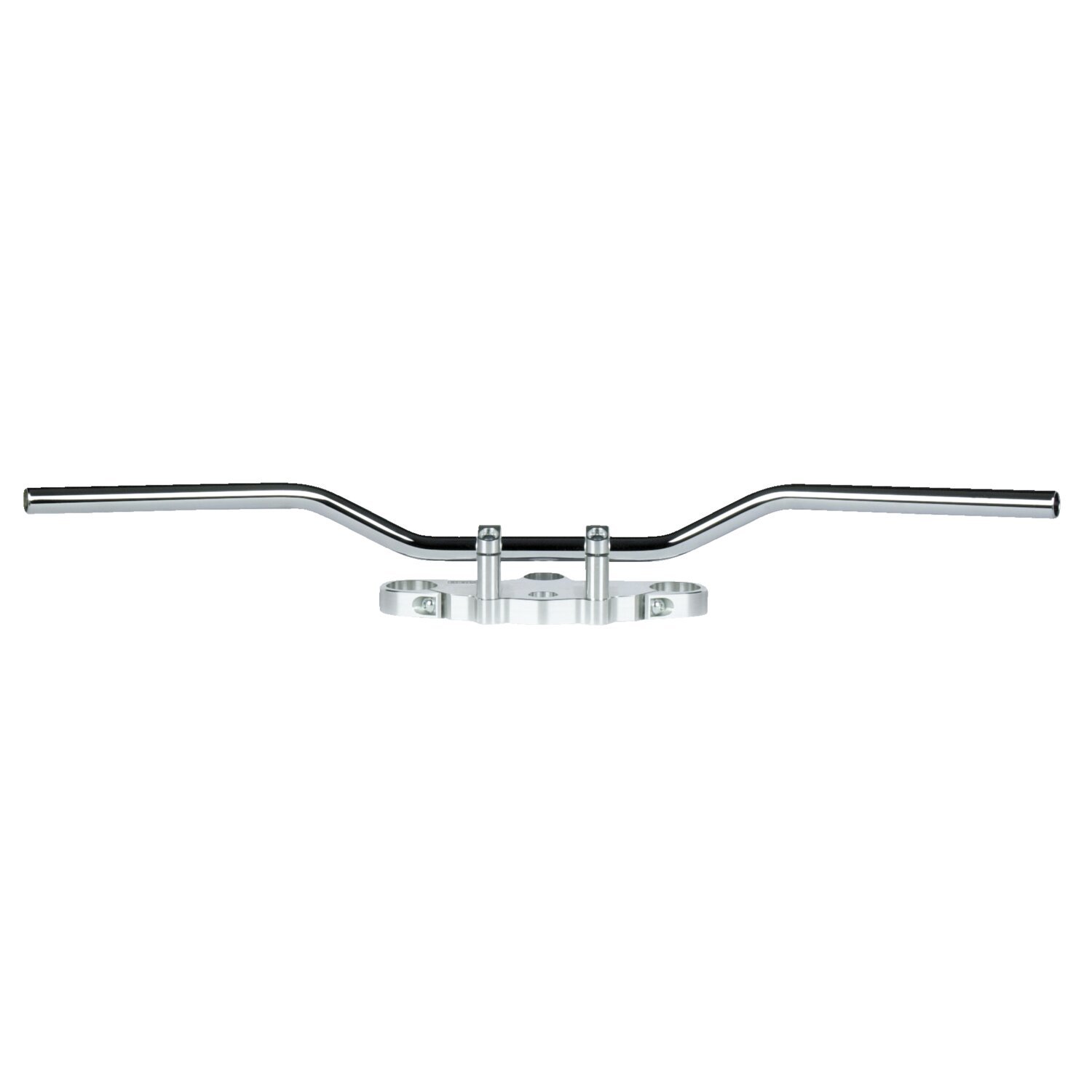 TRW, 22mm (7/8") Touring Classic handlebar. Low, Silver, Chrome
