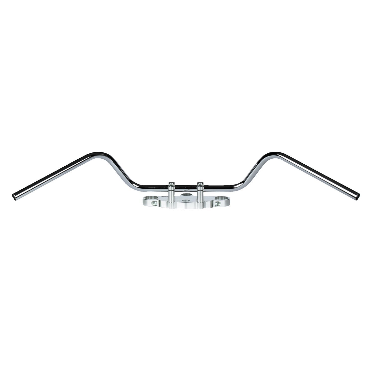 TRW, 22mm (7/8") Custom Mystic High handlebar, Silver, Chrome