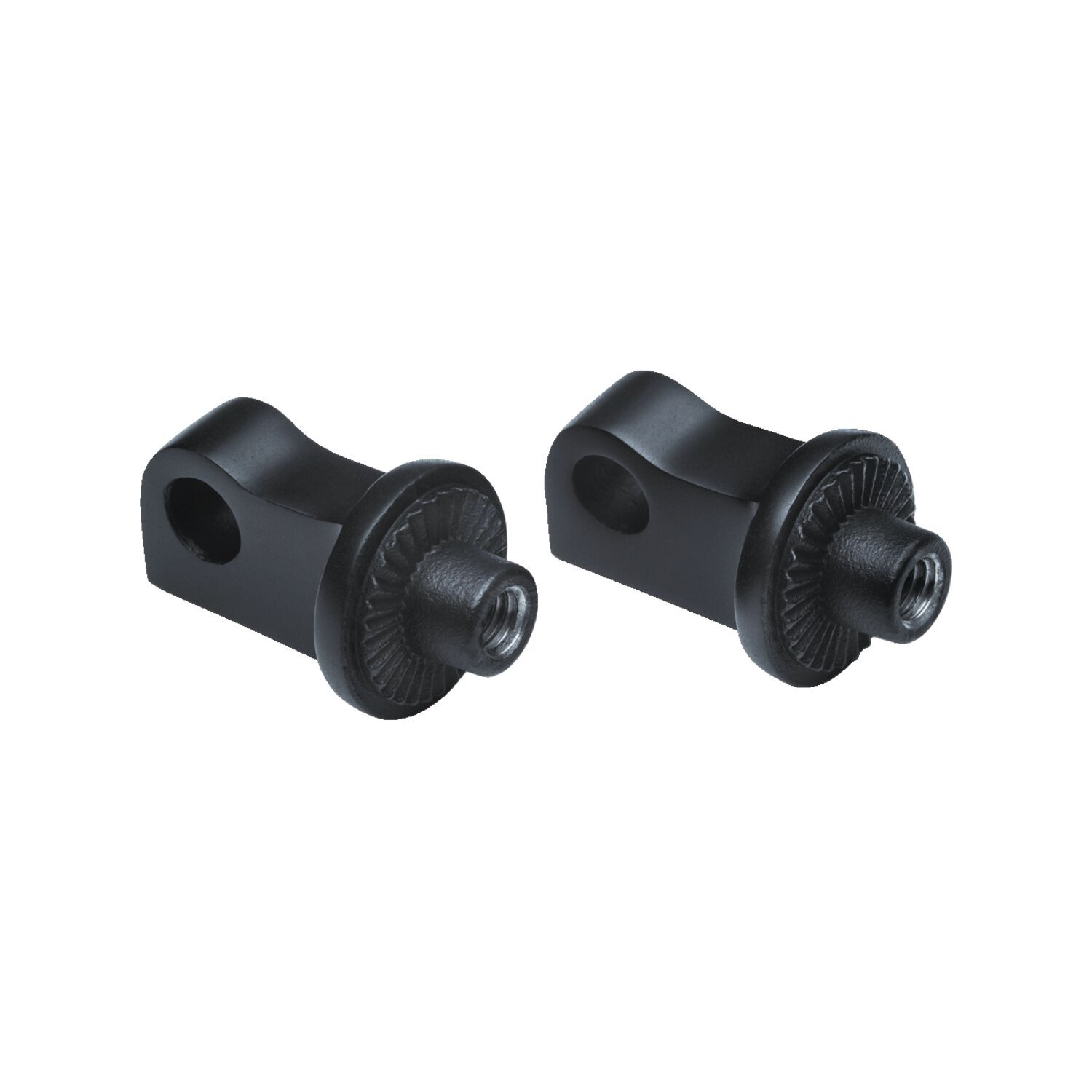 Kuryakyn, Splined male mount peg adapters, Black, Satin