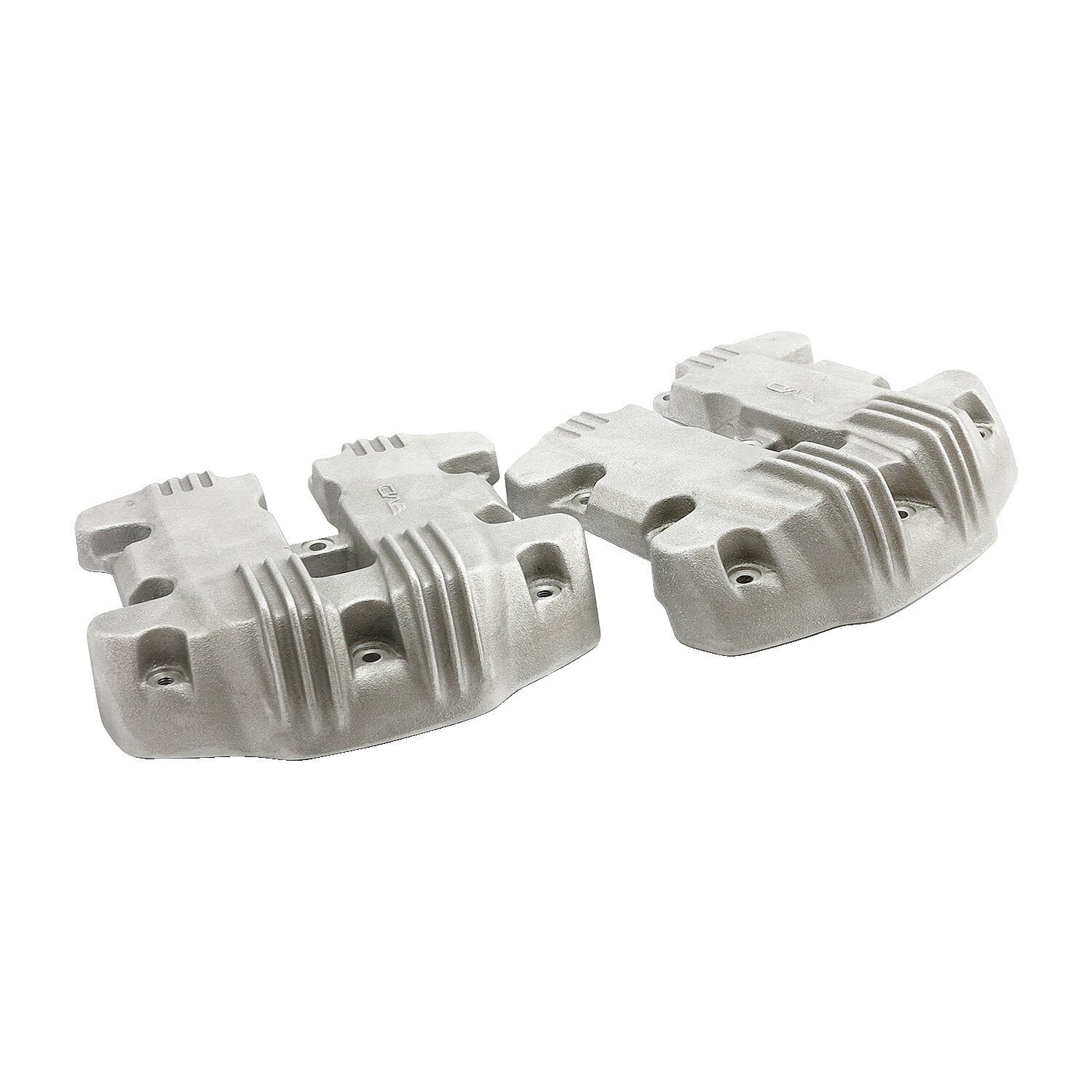 EMD, 'Ribbed Style' rocker cover set, Unpainted, Raw