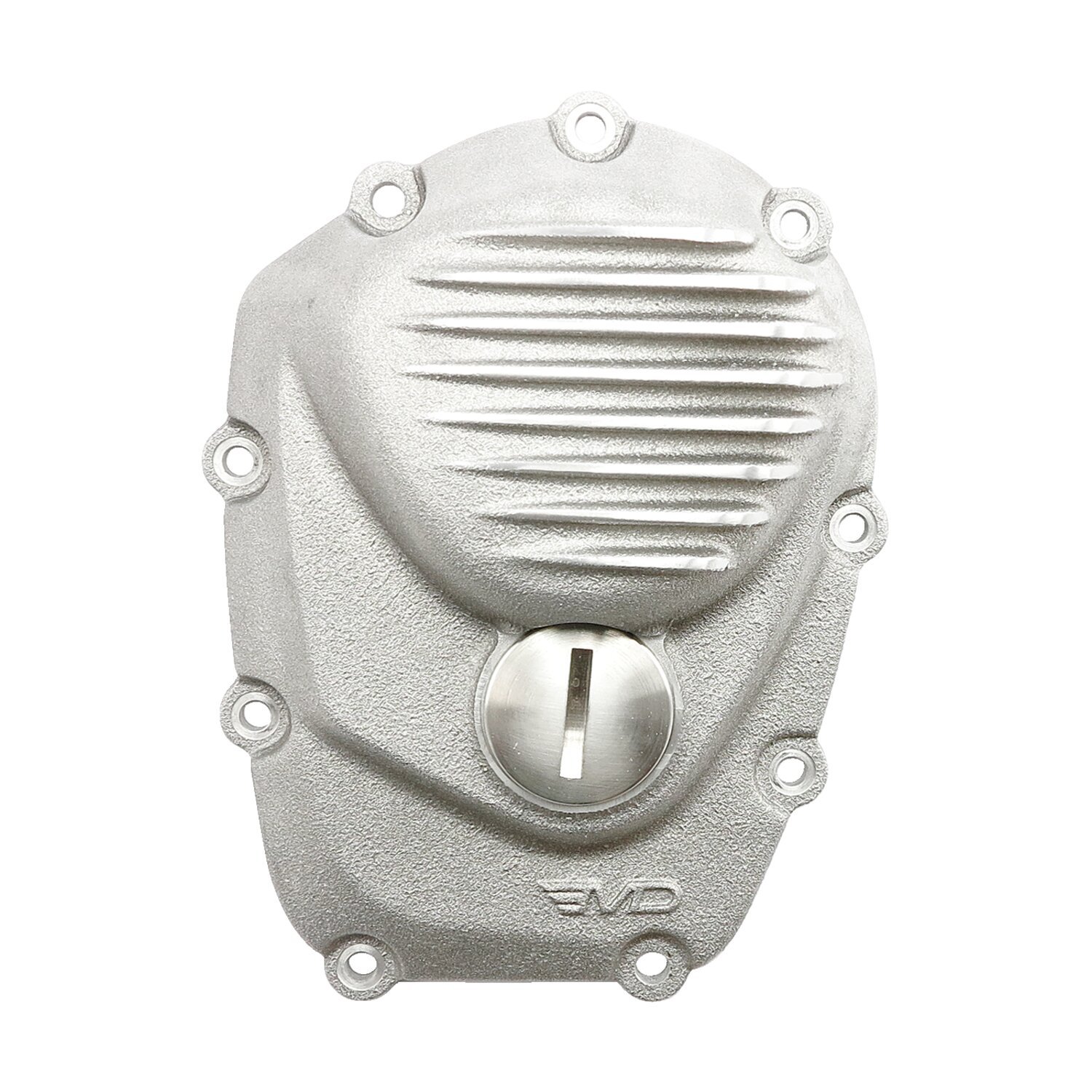 EMD, cam cover 'Ribbed'. Semi, Unpainted, polished