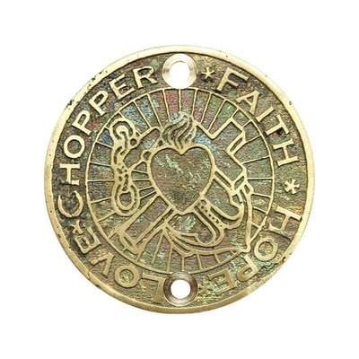 Vertical mount holes. Sand-cast brass with an un-polished finish for that true old-time look. All are made in-house by hand in small quantities ensuring exclusivity. 

Note: Physical dimensions of 2-hole point covers are identical. However 70-99 B.T. (excl. TC) and 04-up XL come with horizontal mount holes, 71-03 XL models have vertical mount holes. This influences images and/or text once installed.