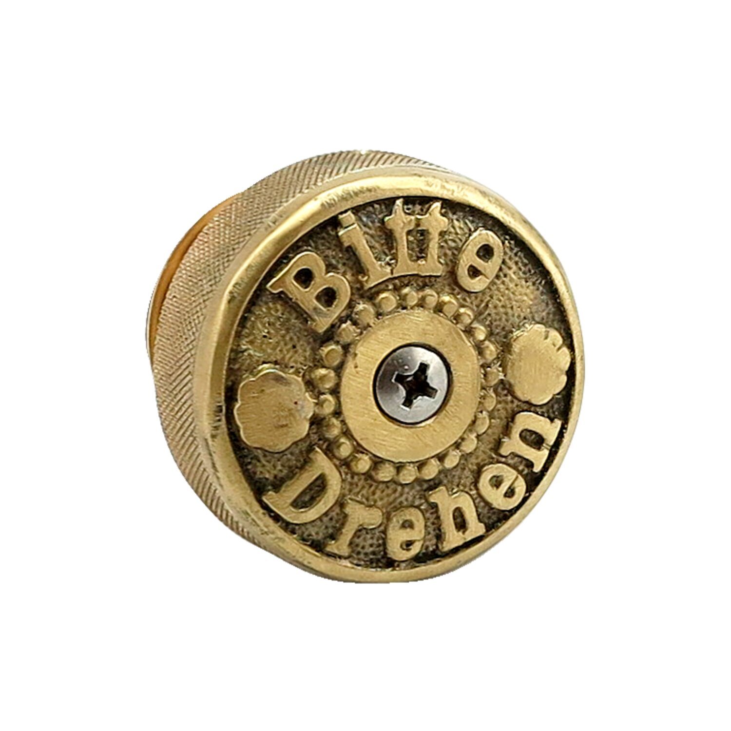 Wannabe Choppers "Bitte Drehen" gascap, Brass