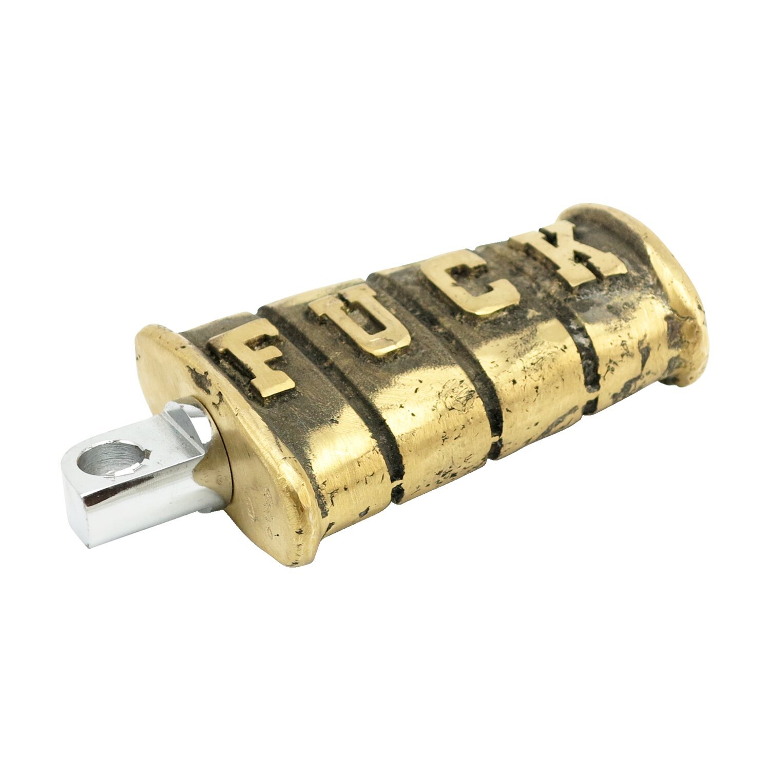 Wannabe Choppers, kicker pedal 'Fuck'. Cast, Brass