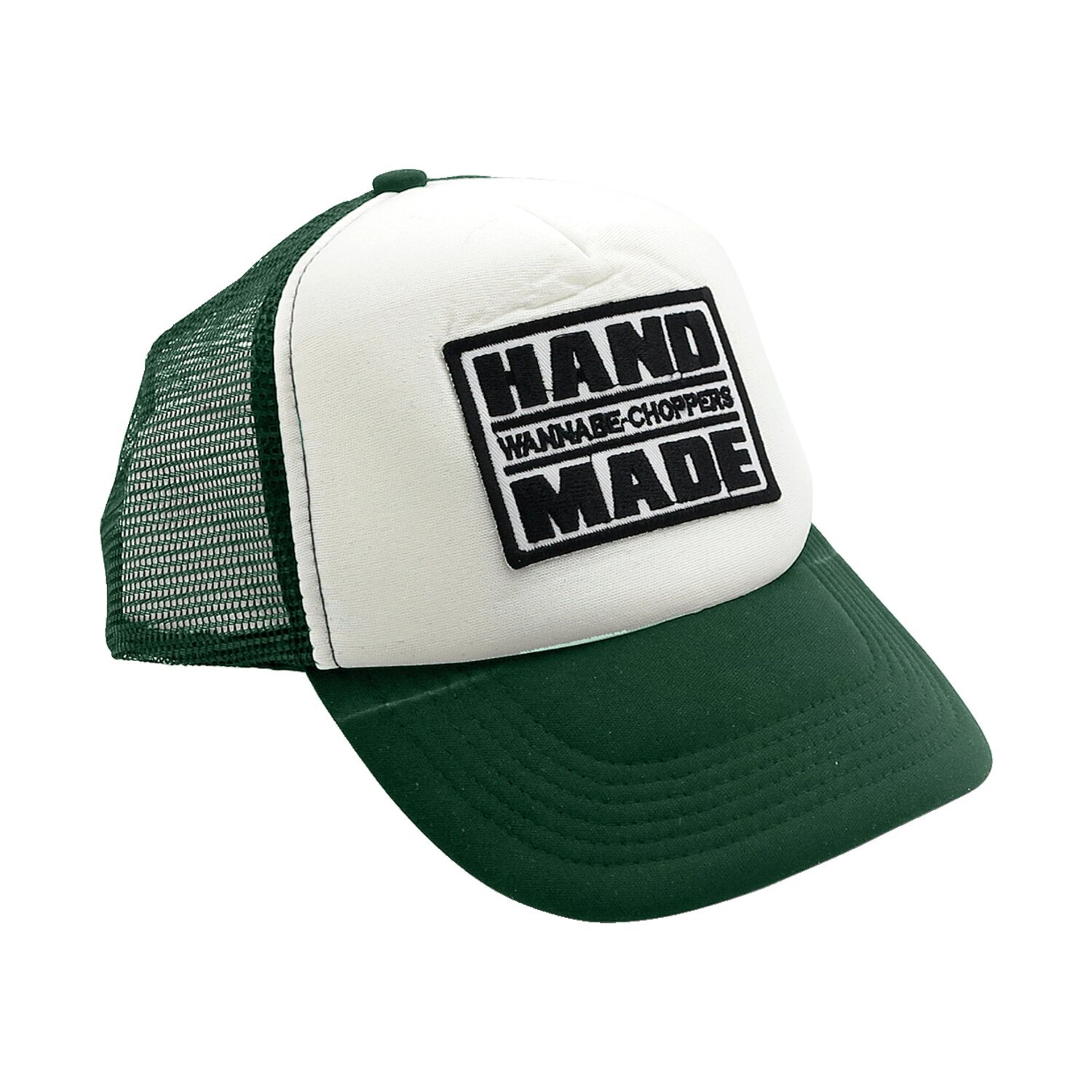 Wannabe choppers trucker cap, White, dark green