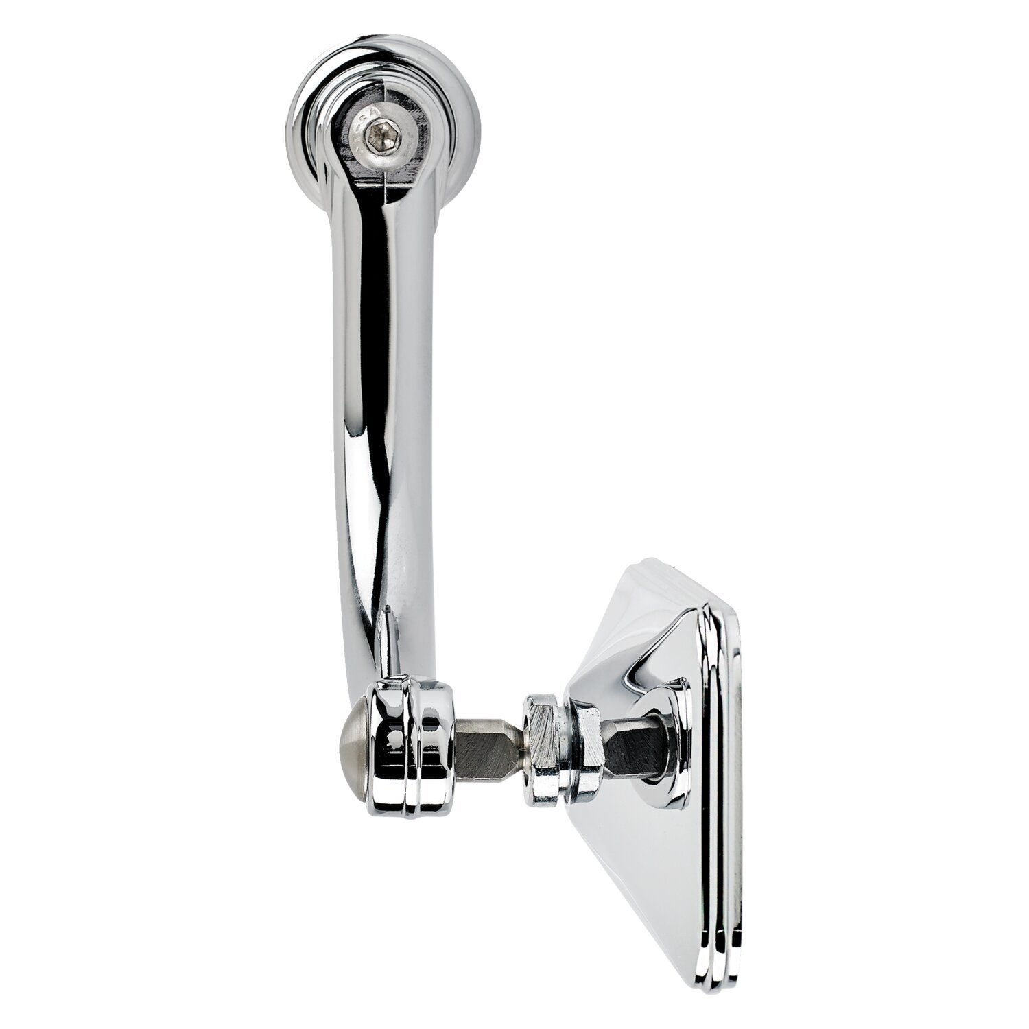 Biltwel, in-bar Utility mirror rectangle 7/8, Silver, Chrome