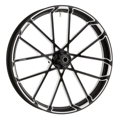 Black anodized.
All Ness wheels are precision machined from radial forged 6061-T6 aluminum and structurally tested. The special hidden hub design includes wheel bearings. Both are installed and
pre-set by Ness for optimal radial and lateral runout accuracy.
Wheels are compatible with both ABS and non-ABS models.
Each hub includes several ABS outer rings.
How to order a Ness wheel: Rims and hubs are sold separately. All hubs fit all rims. So pick the hub that will fit your bike, then choose the wheel style, width and diameter you desire
Note: Hub should be ordered separately.