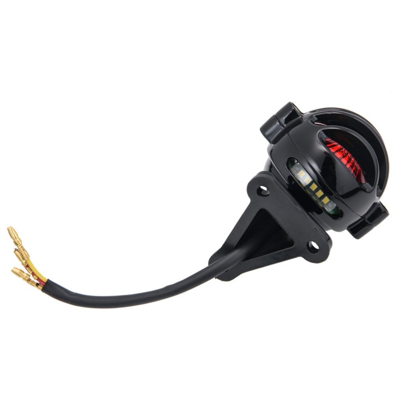 Motone Lecter Tail light with fender mount, Black