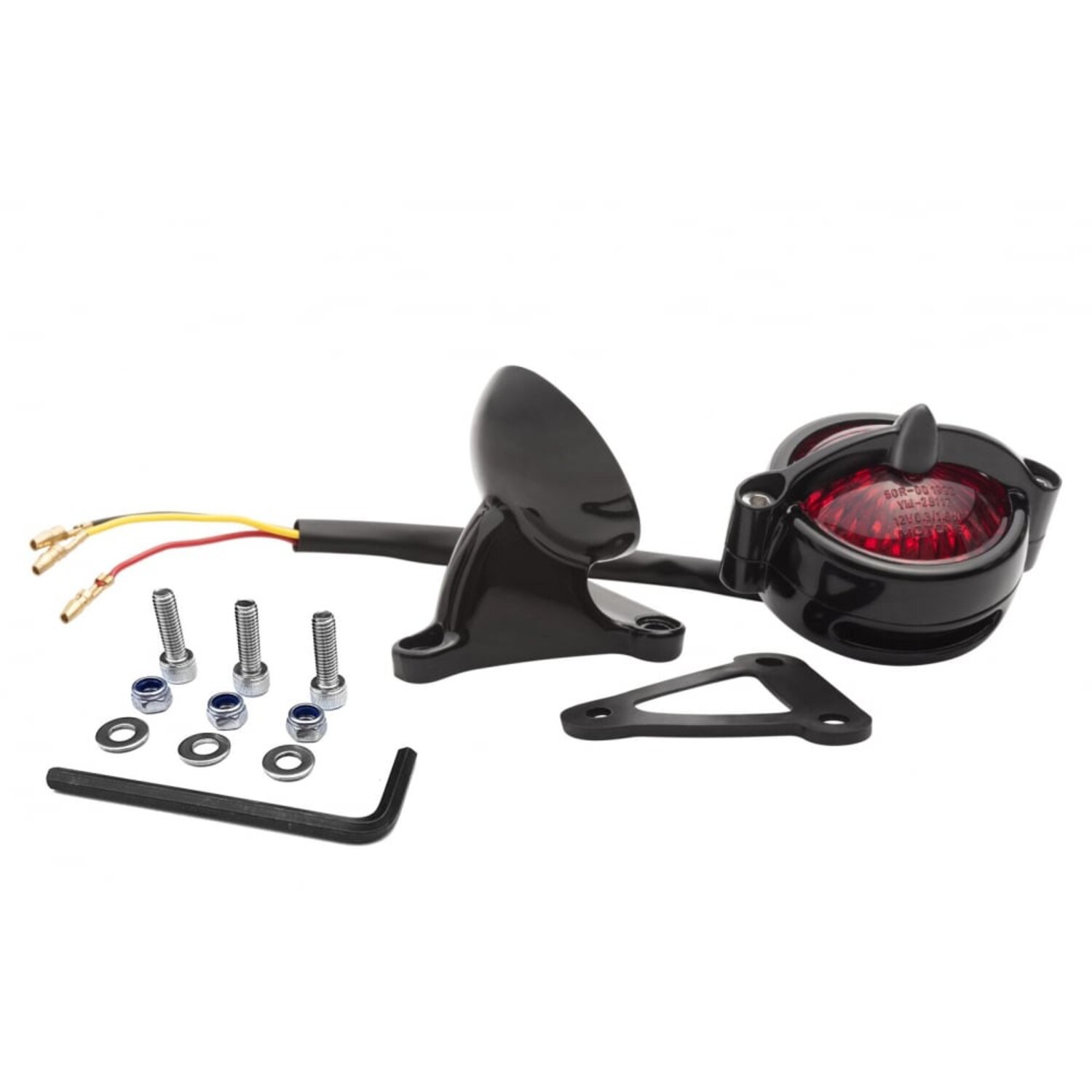 Motone Bel Air Tail Light with fender mount, Black