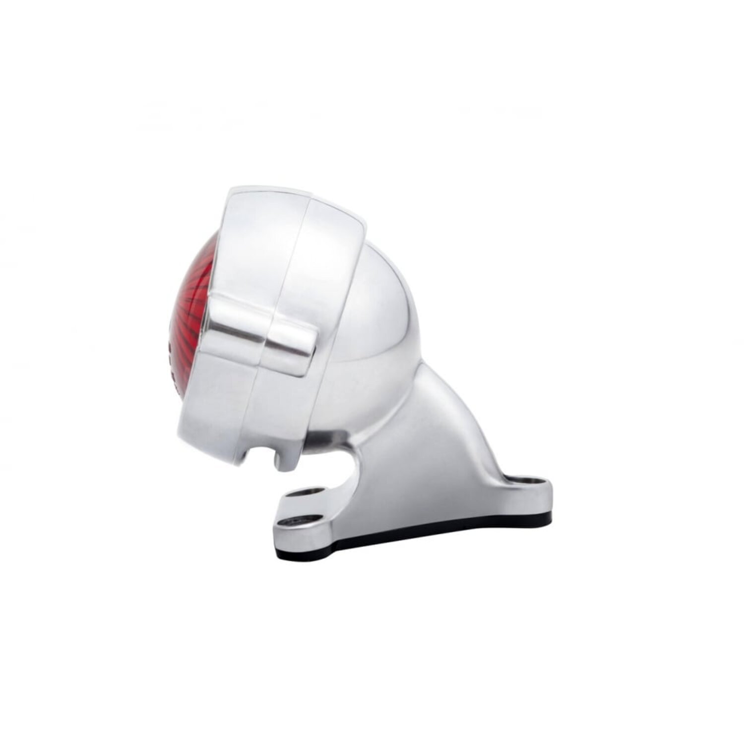 Motone Eldorado Tail Light with fender mount, Silver, Polished
