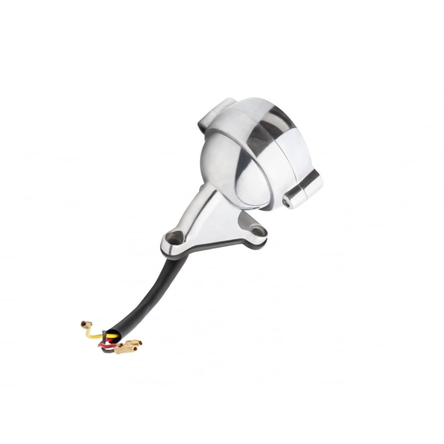 Motone Eldorado Tail Light with fender mount, Silver, Polished