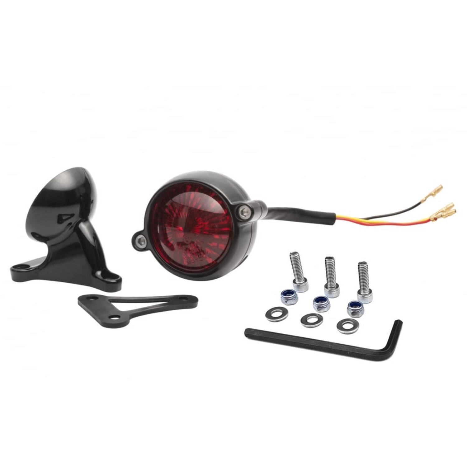 Motone Eldorado Tail Light with fender mount, Black