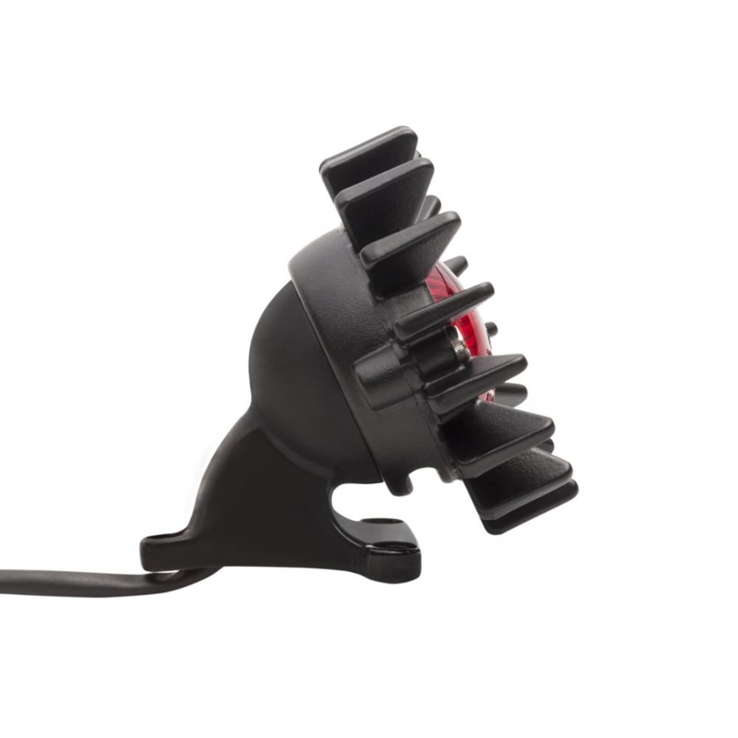Motone Big Fin Tail light with fender mount, Black