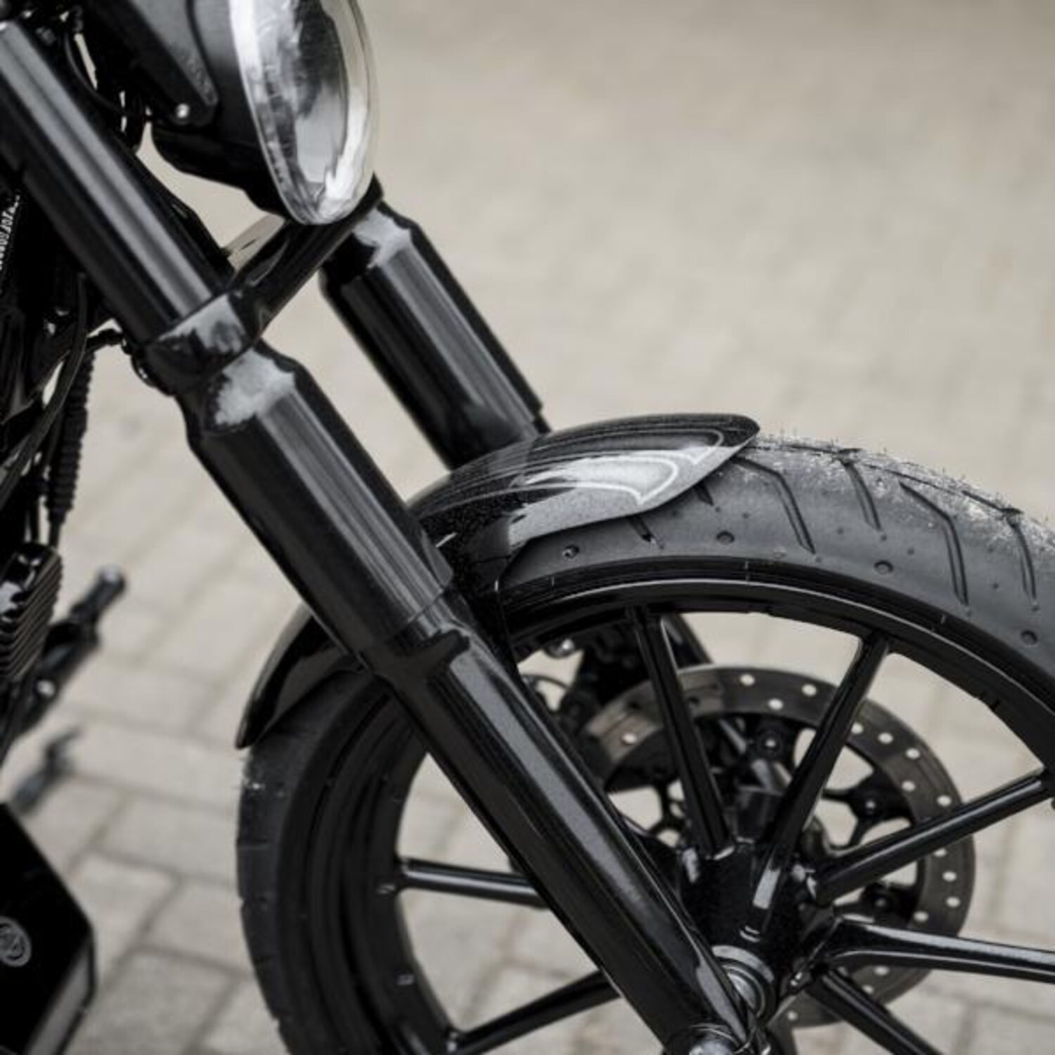 Killer Custom, custom 'Breakout' front fender, Unpainted, Raw
