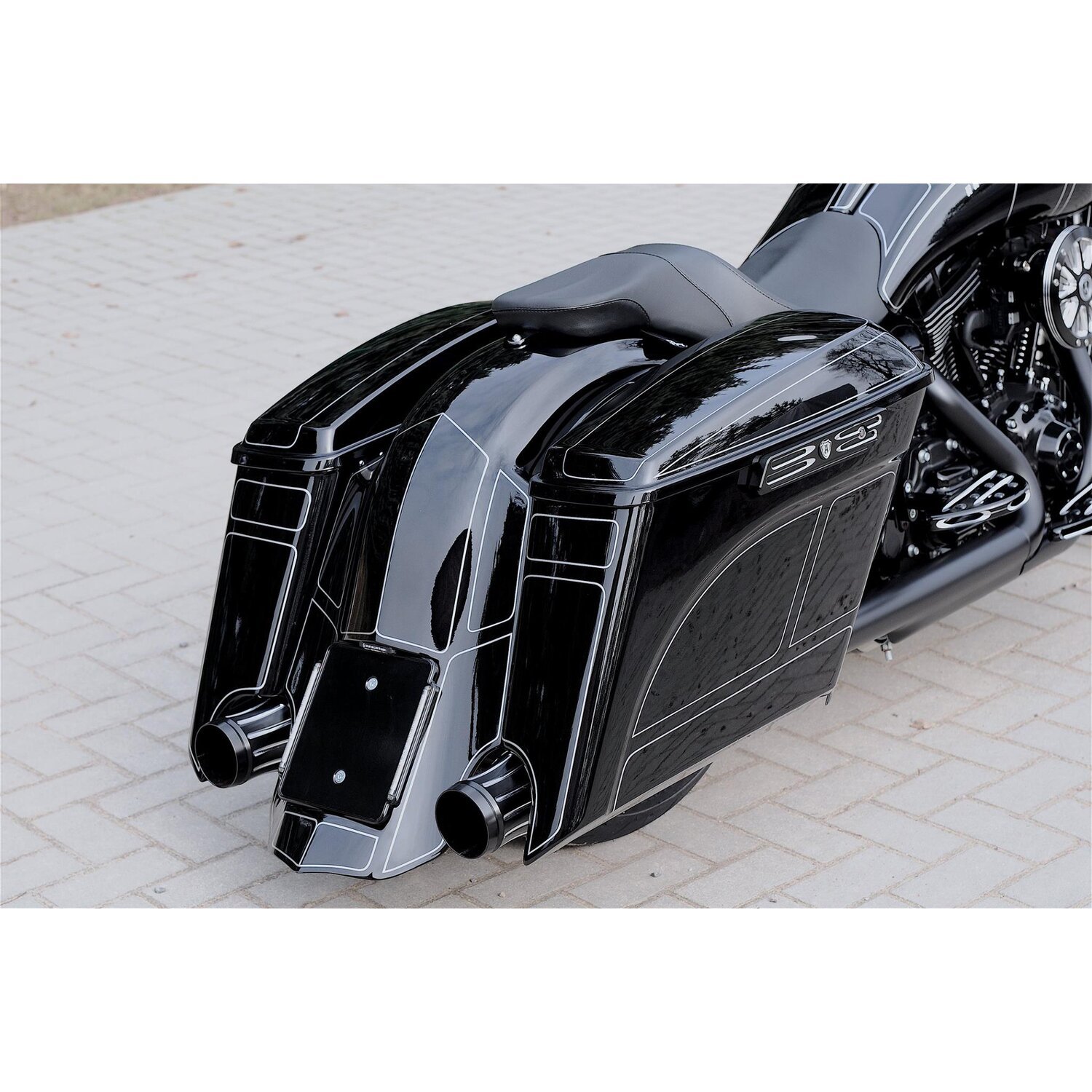 Killer Custom extended rear fender "Chopin", Unpainted