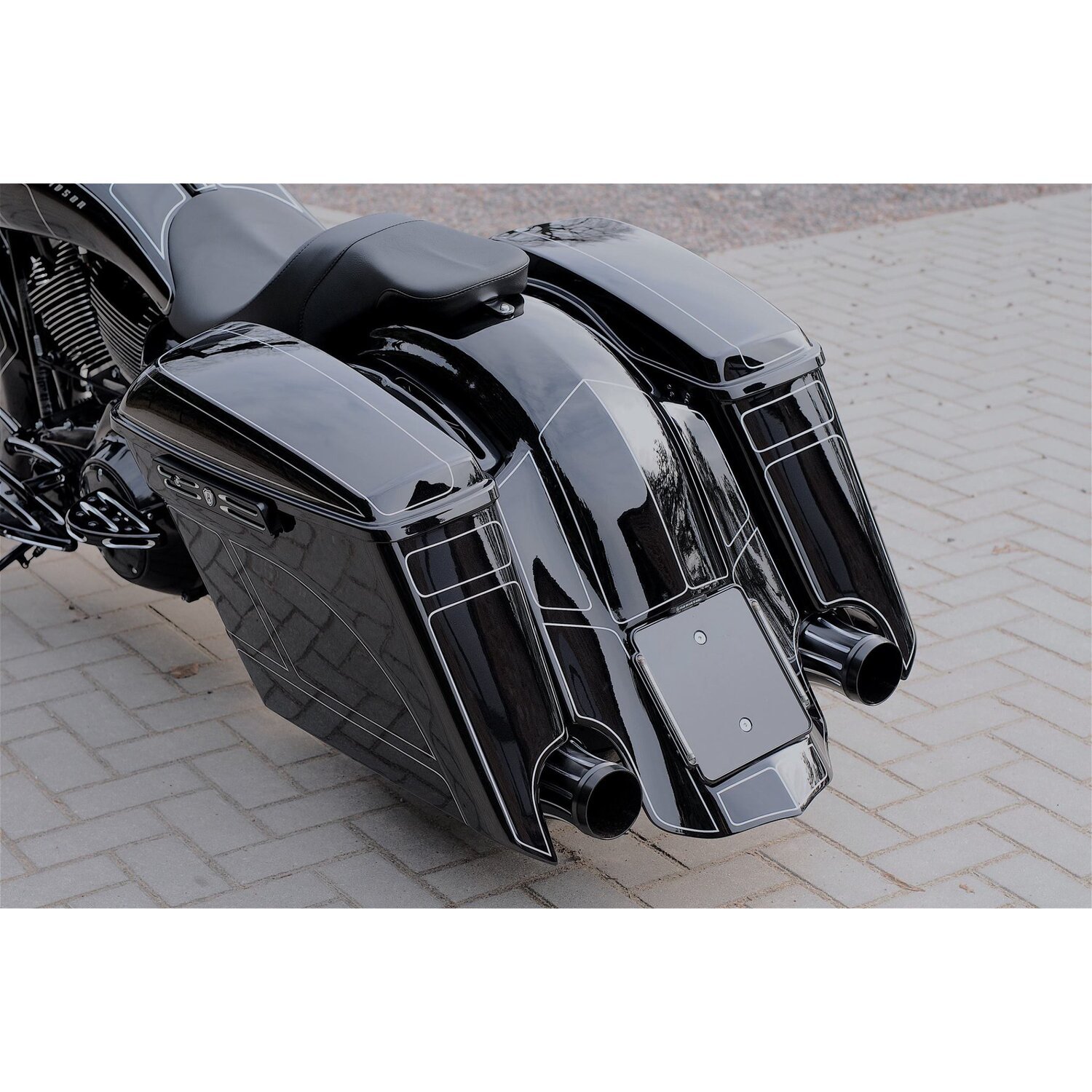 Killer Custom extended rear fender "Chopin", Unpainted