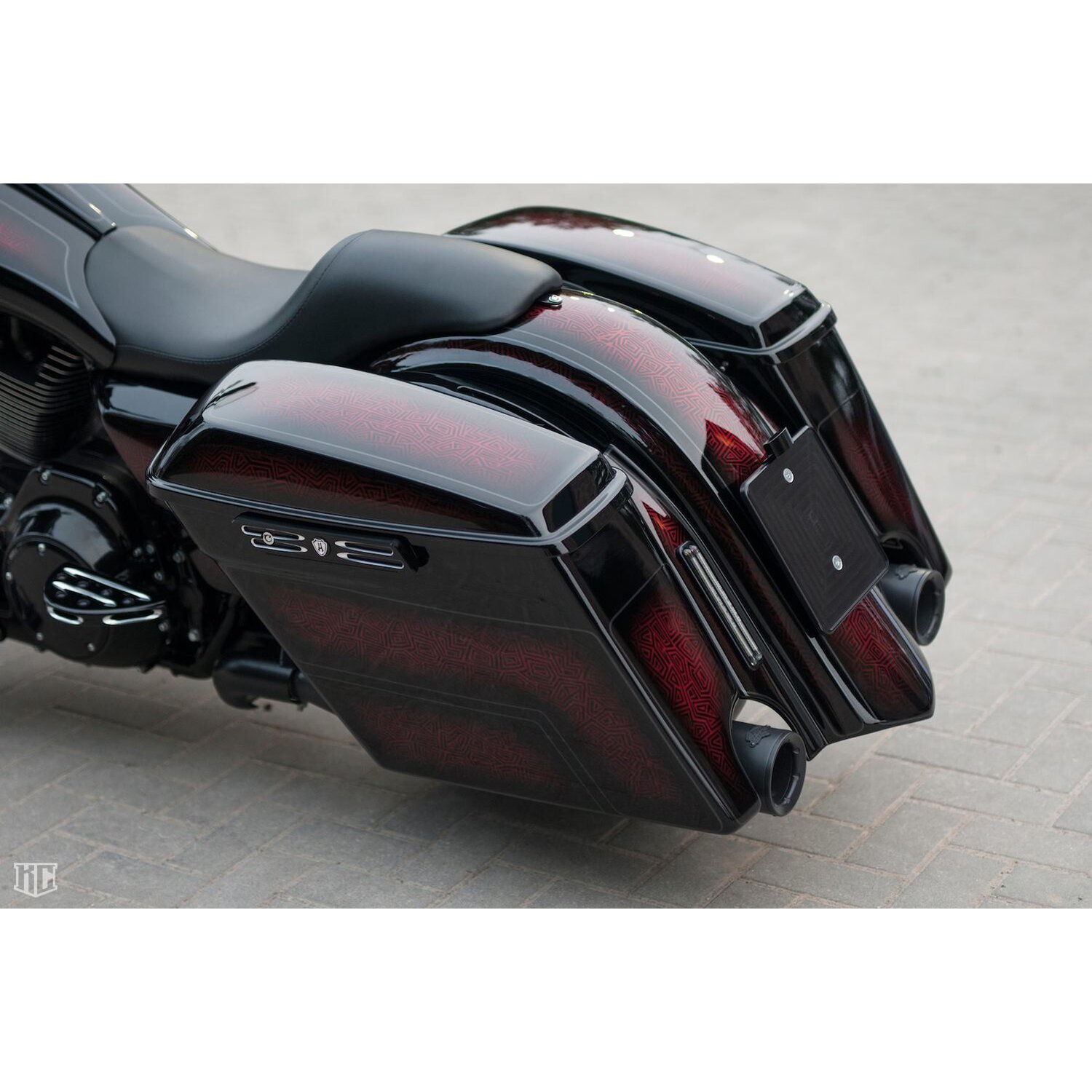 Killer Custom extended rear fender "Flow", Unpainted, Raw