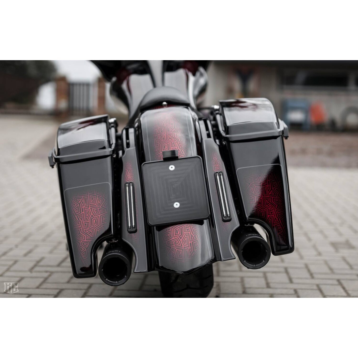 Killer Custom extended rear fender "Flow", Unpainted, Raw