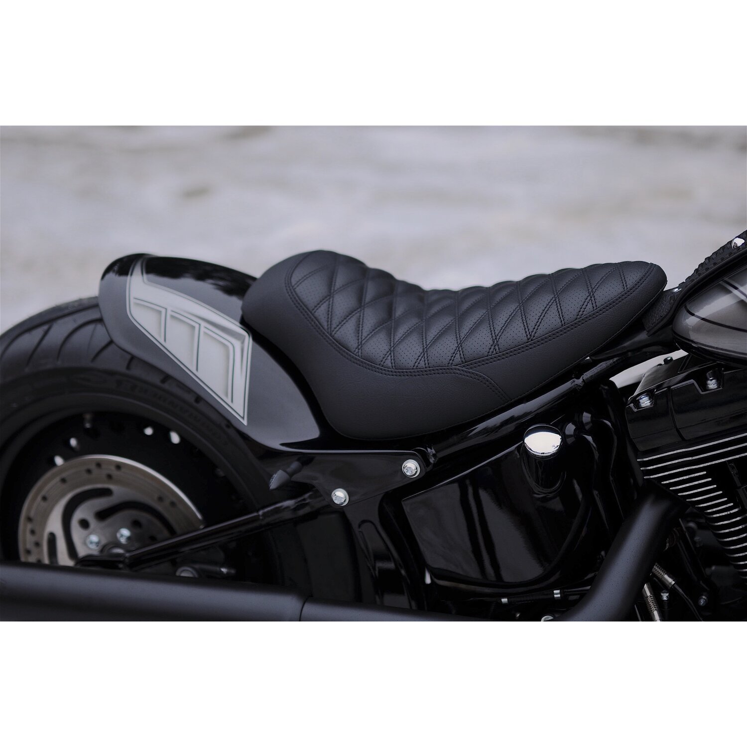 Killer Custom, Bobber rear fender & seat Kit "Oldschool"