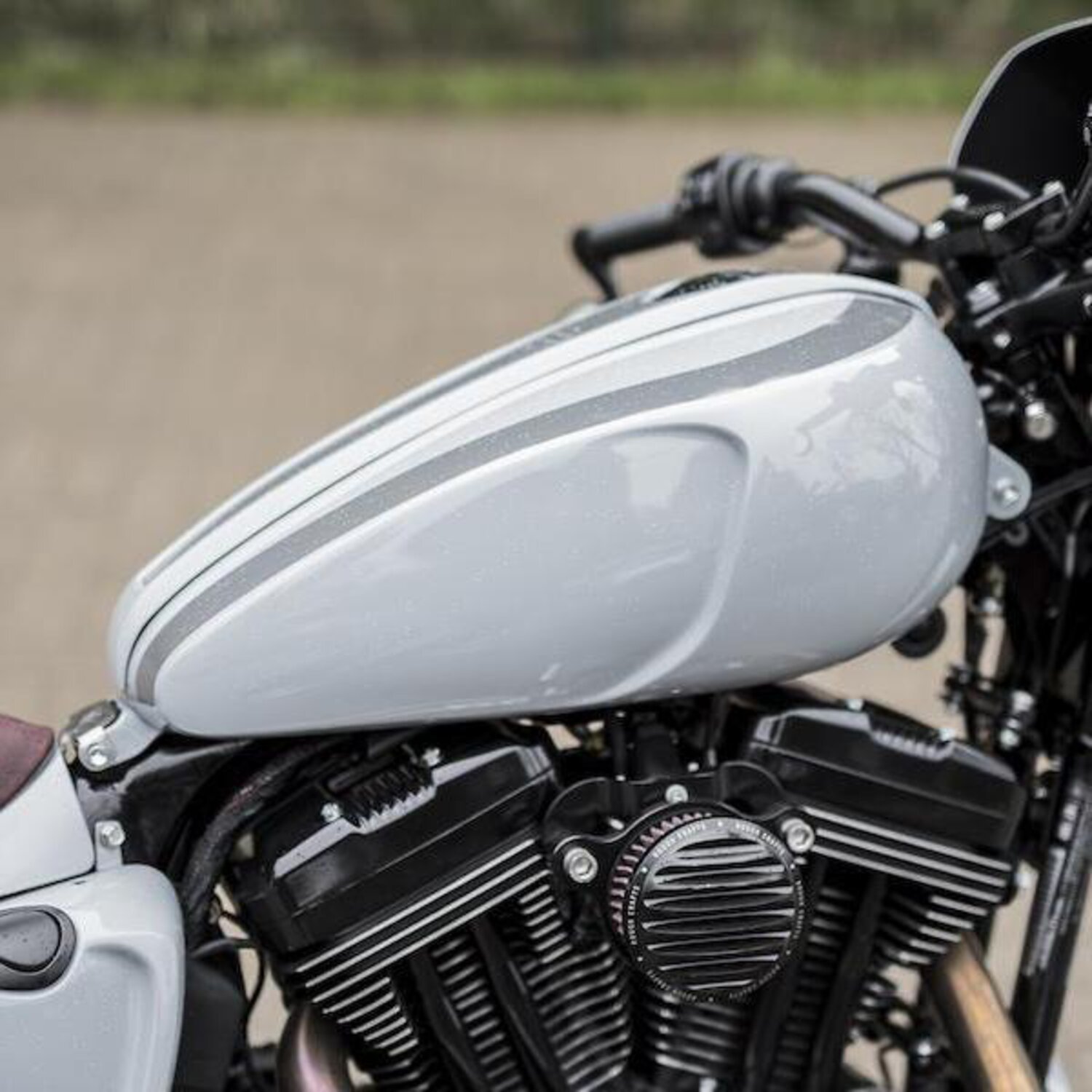 Killer Custom, 'Teardrop' gas tank cover & dash panel kit, Unpainted