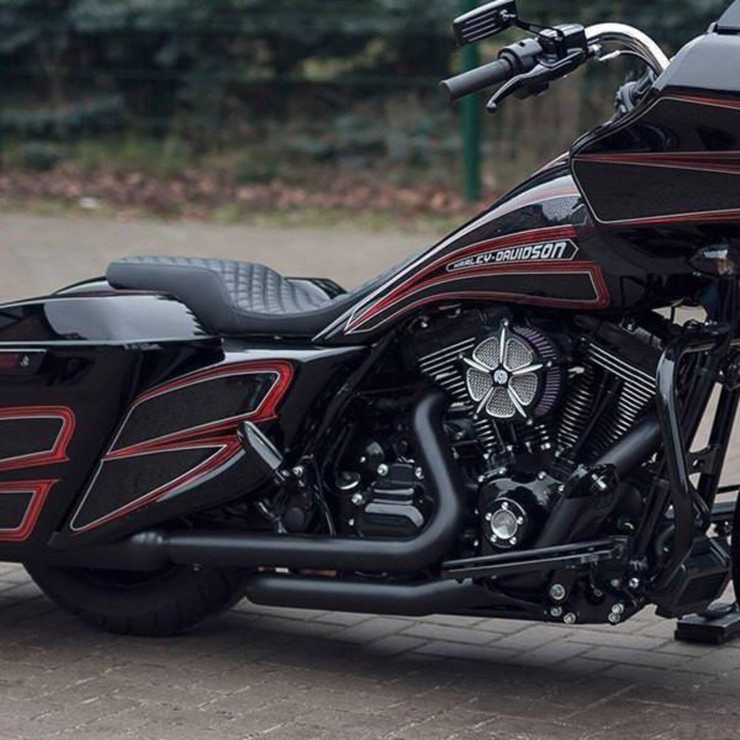 Killer Custom, stretched gas tank & side cover kit. 'Smooth', Raw
