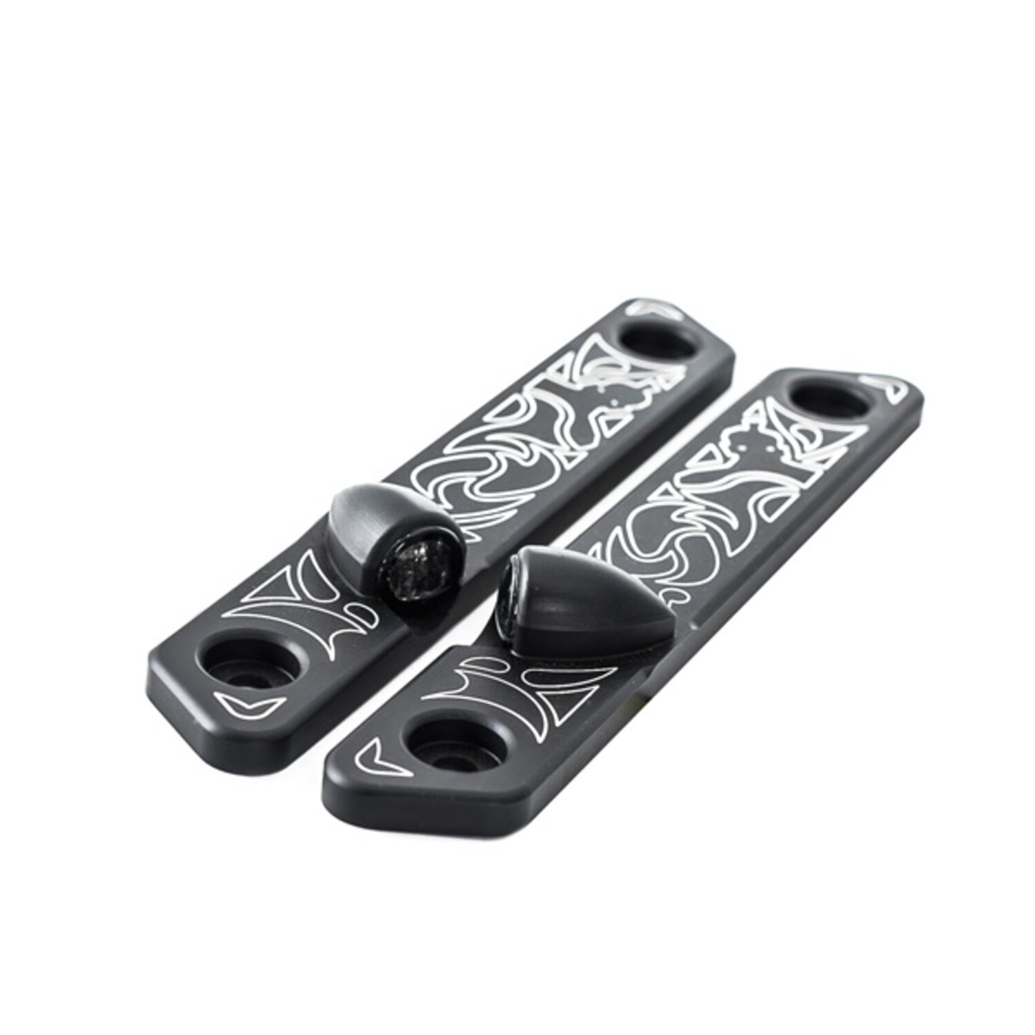 Killer Custom "Tribal" front LED turn signals, Black