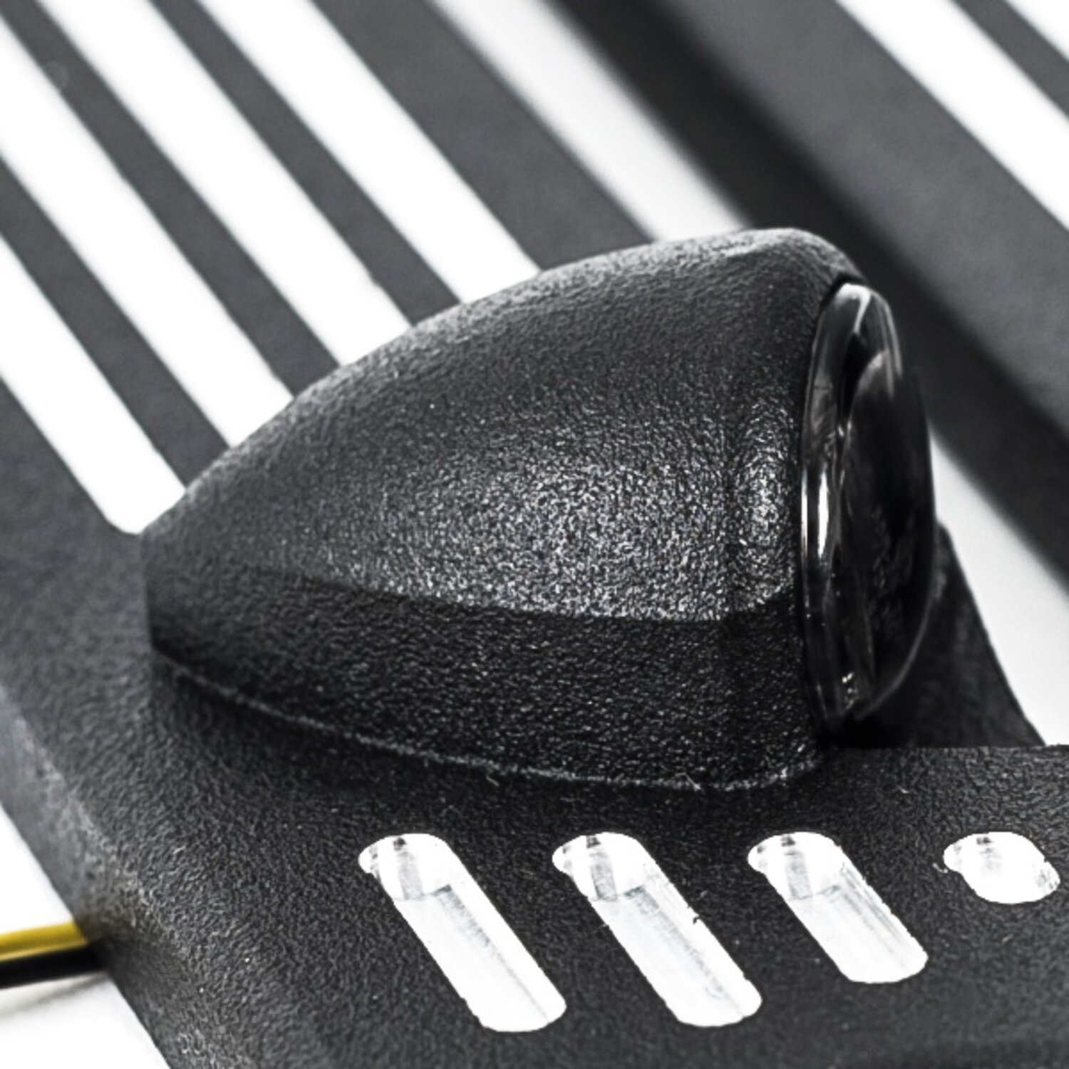 Killer Custom "Stripes" front LED turn signals, Black