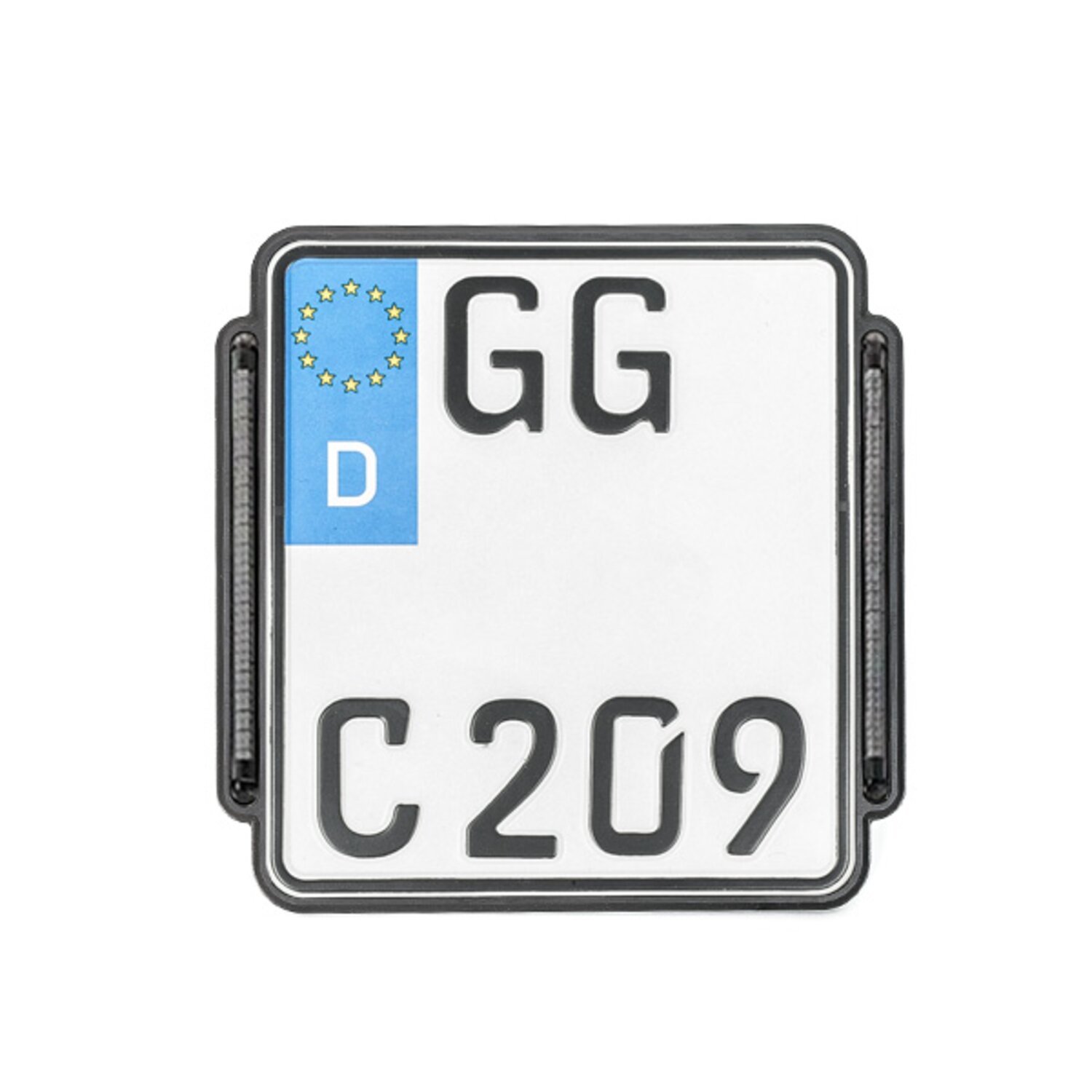 Killer Custom license plate holder with taillight/turn sigal, Black, Matte