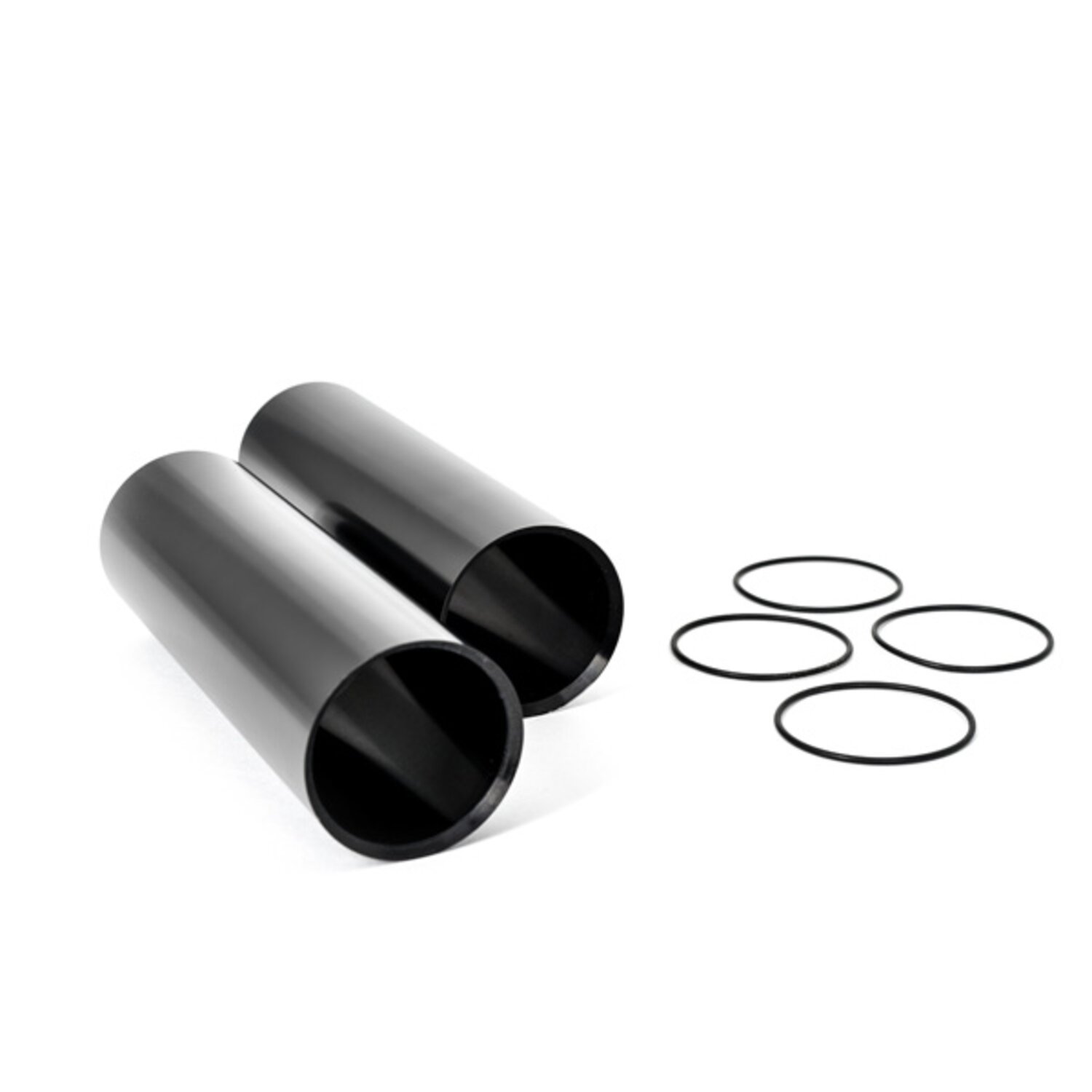 Killer Custom, 'Aggressor' upper fork cover set, Black, Polished