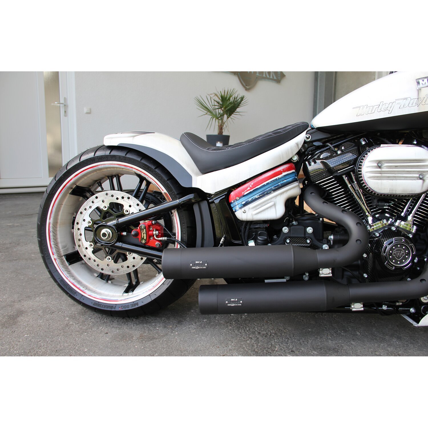 Cult-Werk, side cover set, racing Black, Black, Gloss