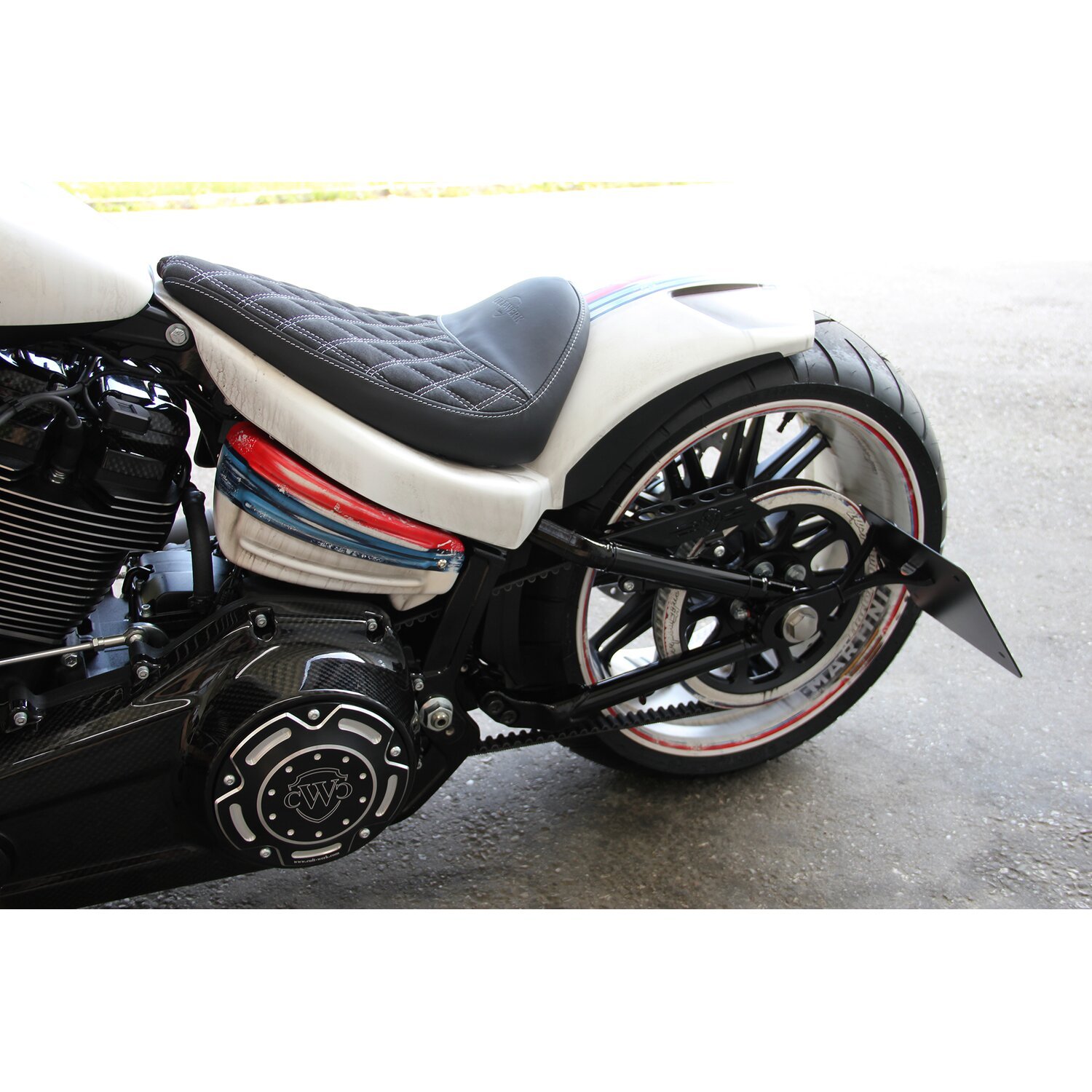 Cult-Werk, side cover set, racing Black, Black, Gloss