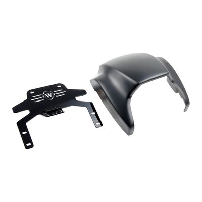 Unpainted gloss black finish. The hot aggressive performance look of the V-Rod for the Breakout. The Breakout will instantly look longer, lower and faster. Stock LED headlamp is re-used and the speedometer will retain its original position. Made of ABS plastic with pre-drilled mounting holes and an almost paint-ready finish. The precision fitment is 100% and no modifications to wiring, cables or anything else is required. Hasslefree installation included! 
Note: Comes with approval. Check your local MCS dealer or the MCS sales department for exact type of approval and validity on bike model and years on the test report.