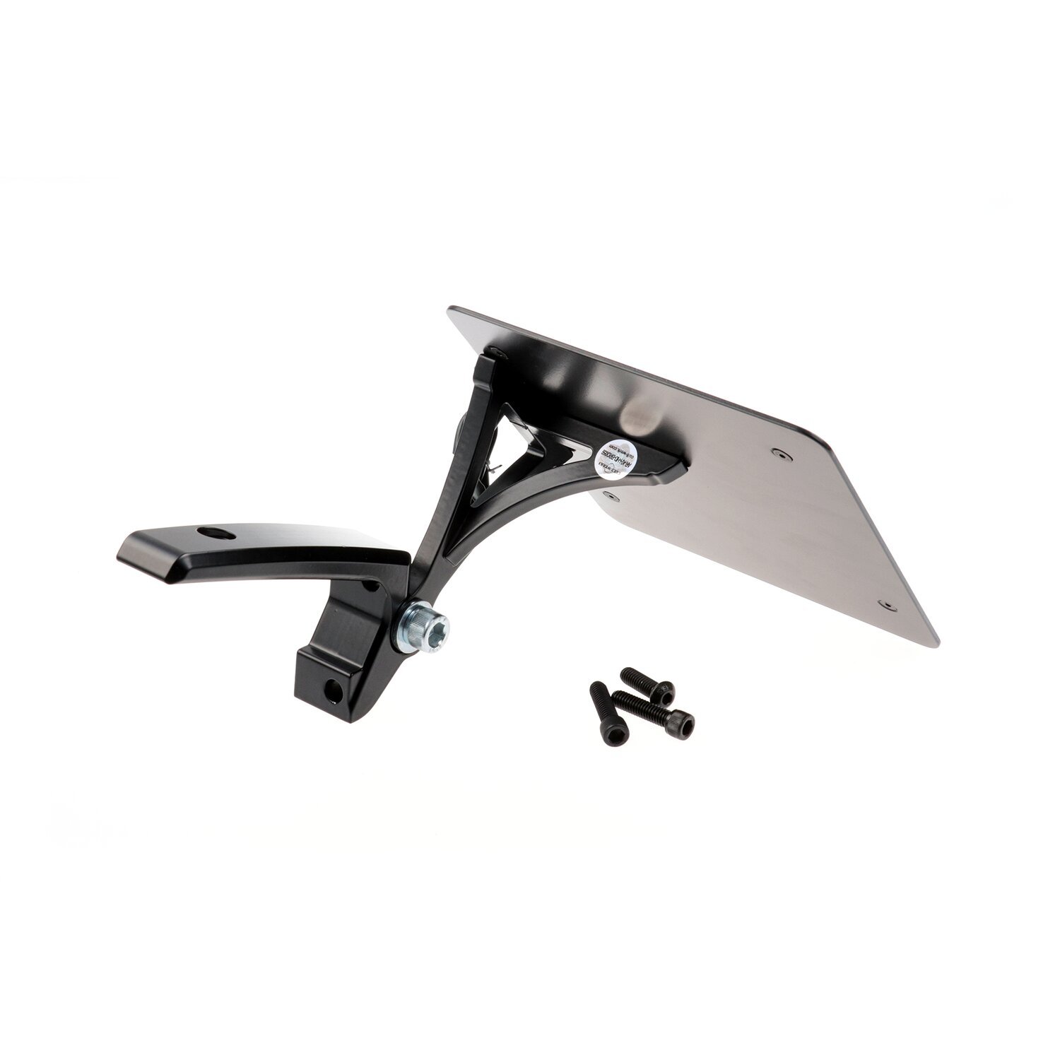 Cult-Werk, side mount license plate bracket. Germany, Black, Gloss